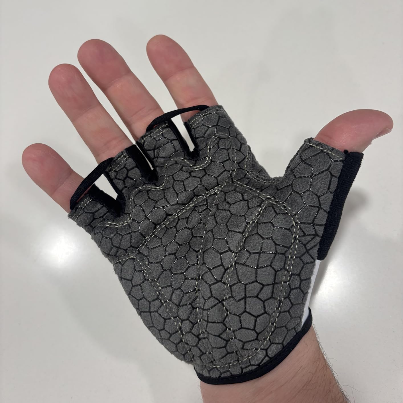 Bike Gloves for Men Women with Anti-Slip Shock-Absorbing Pad, Light Weight Half-Finger Cycling Gloves customer photo 1