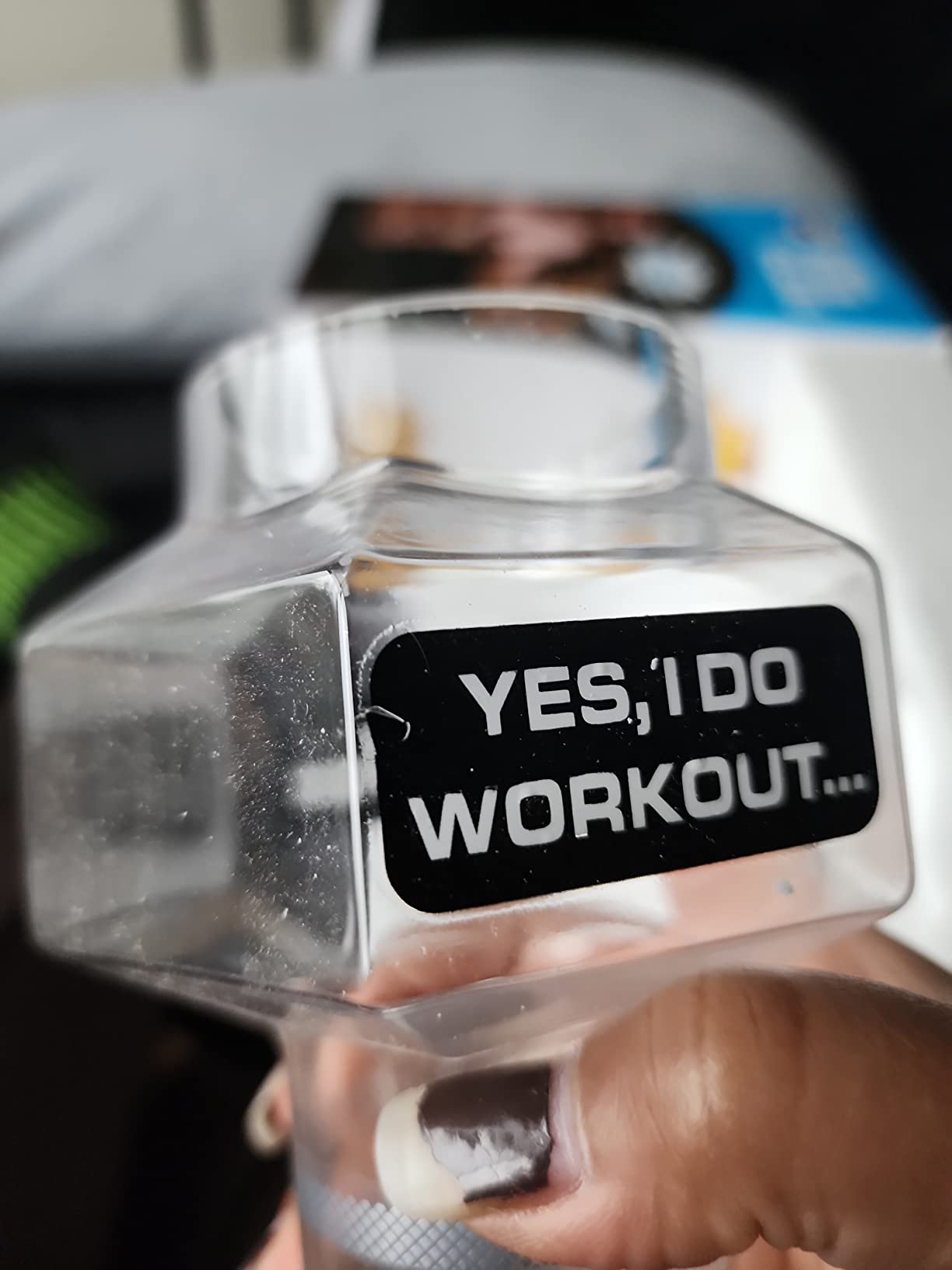BigMouth Inc. The Dumbbell Beer Glass, Novelty Beer Drinking Glass, 24 Oz customer photo 2