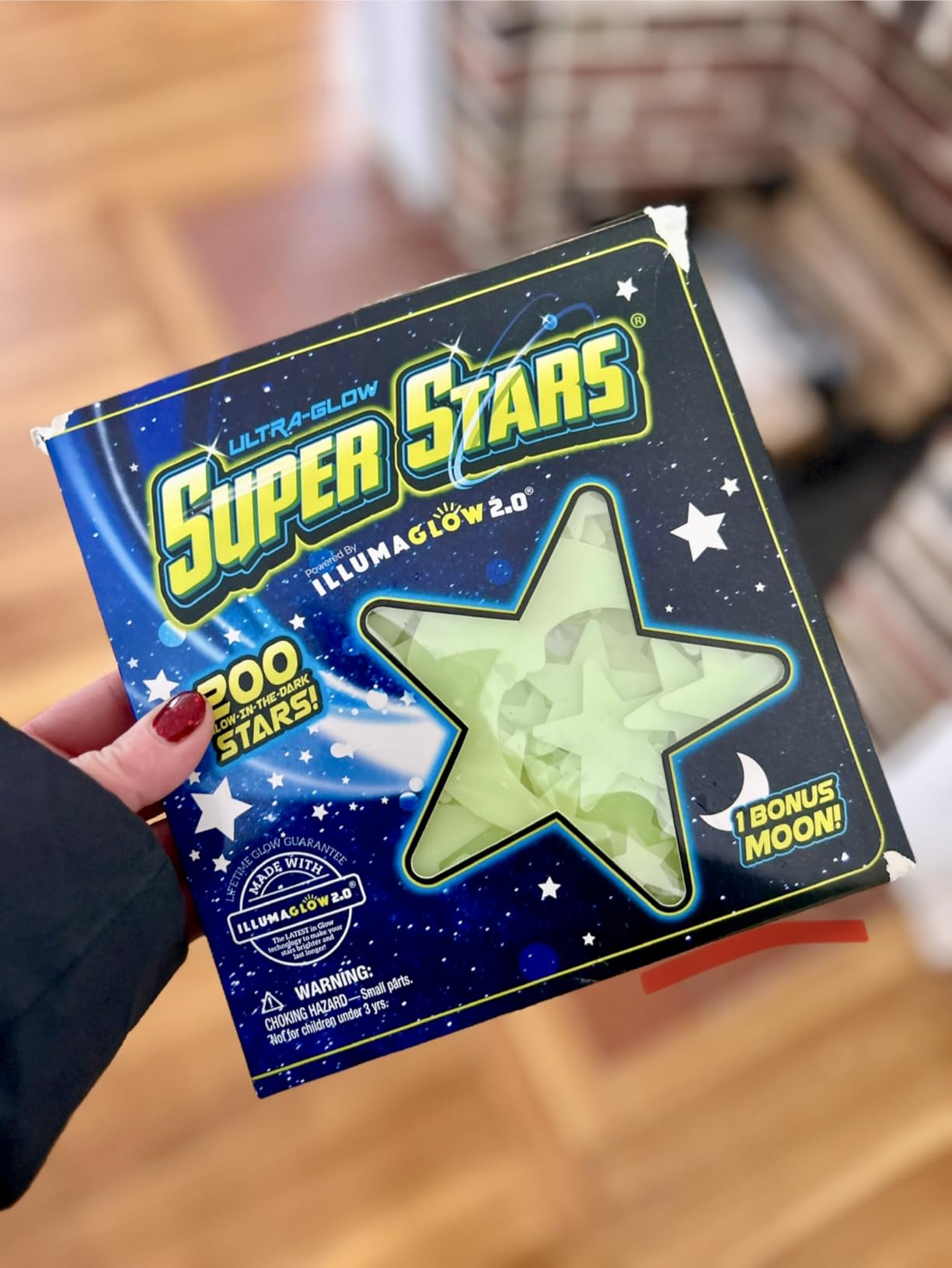 Glow in The Dark Stars - Includes Installation Material and Star map, 200 Glowstars, Only Glow Stars Powered by Our Trademarked Illumaglow2.0 customer photo 1