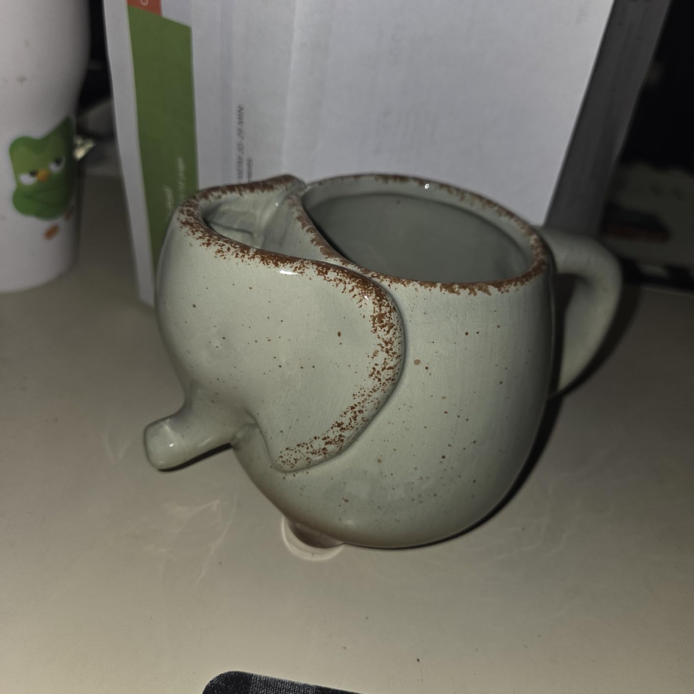 Ceramic 15oz Elephant Tea Mug Green customer photo 1