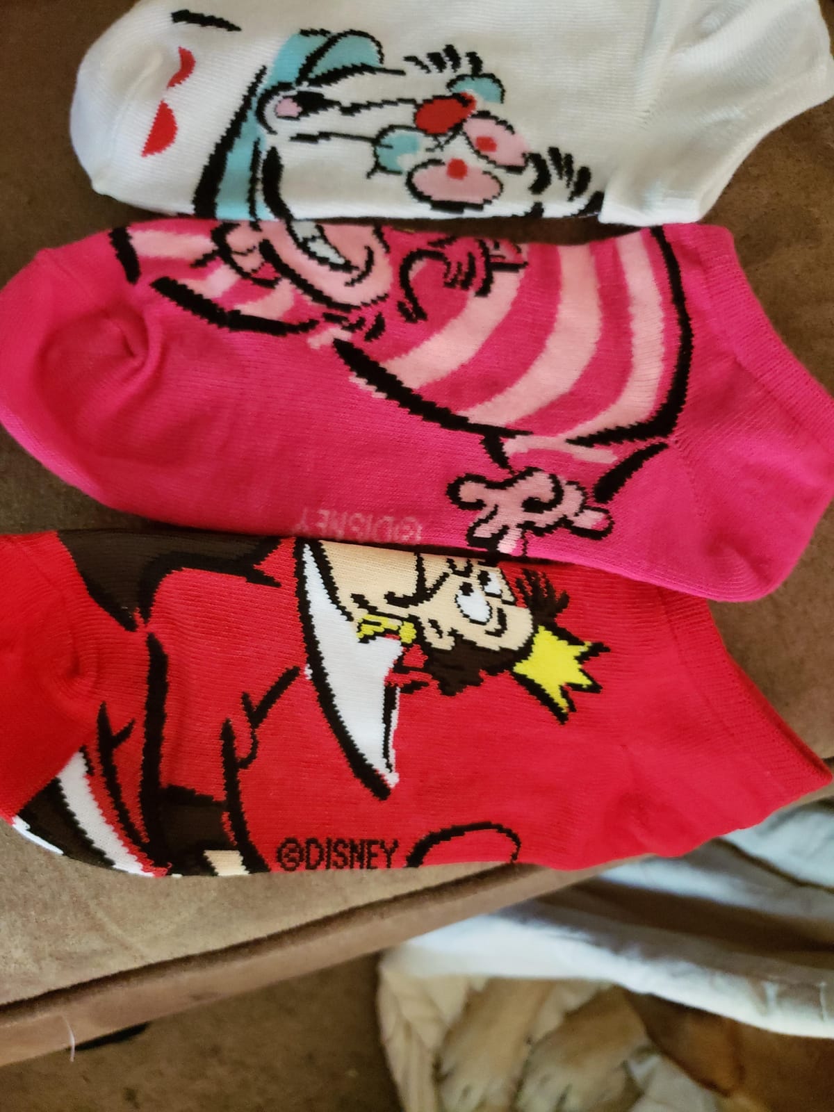 Disney Women's Alice in Wonderland 5 Pack No Show Socks customer photo 2