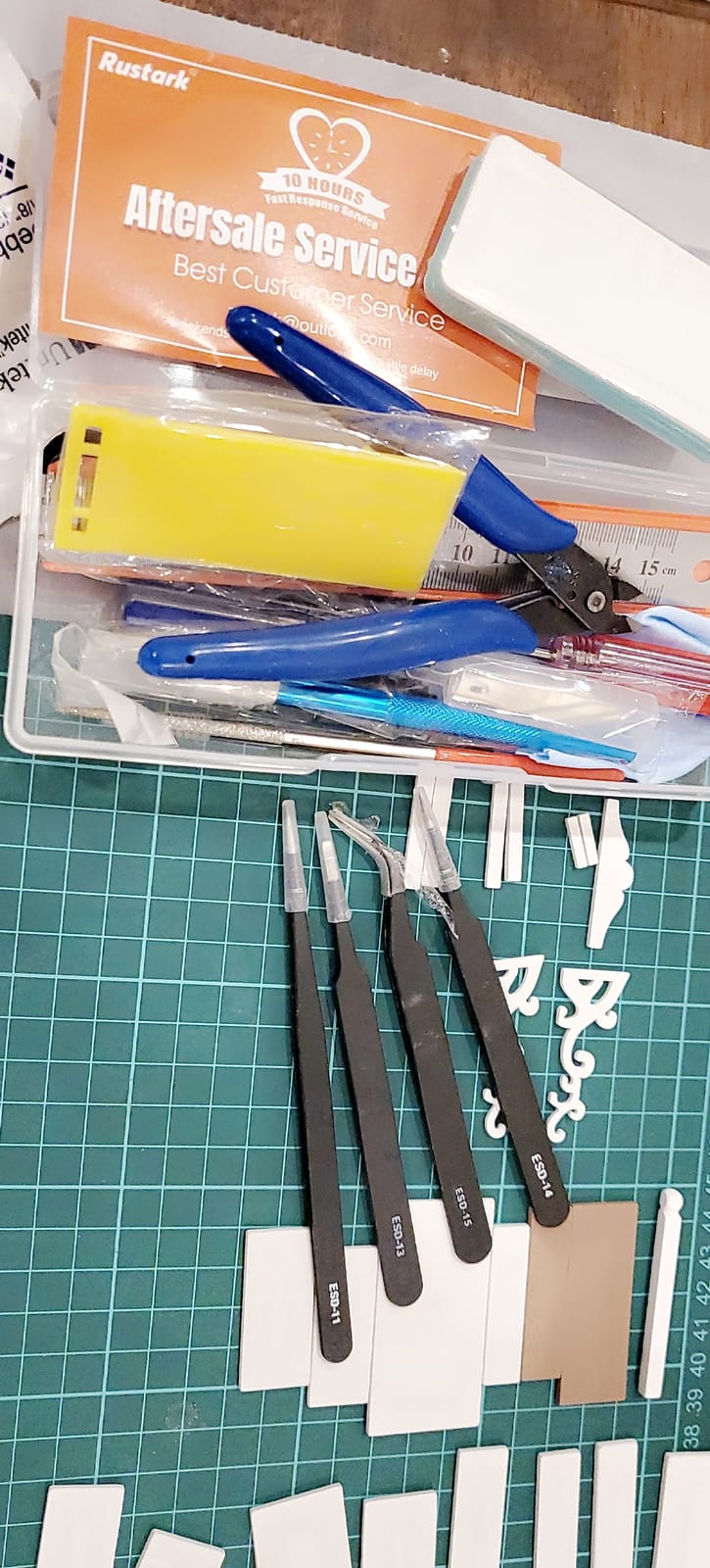 21Pcs Modeler Basic Tools Craft Set Hobby Building Tools Kit for Assembling Miniatures Mecha Car Model Building customer photo 1