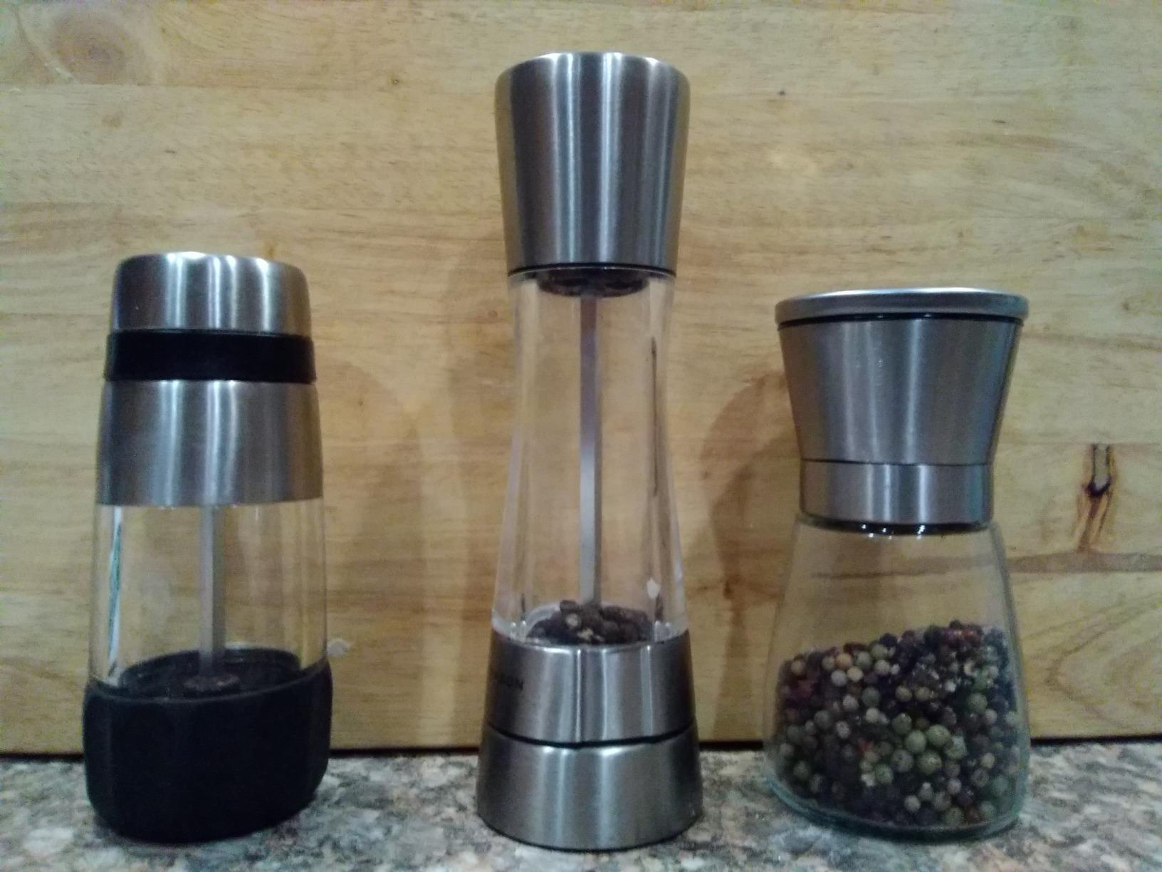Home EC Original Stainless Steel Sea Salt and Pepper Grinder Set of 2 - Adjustable Coarseness customer photo 2