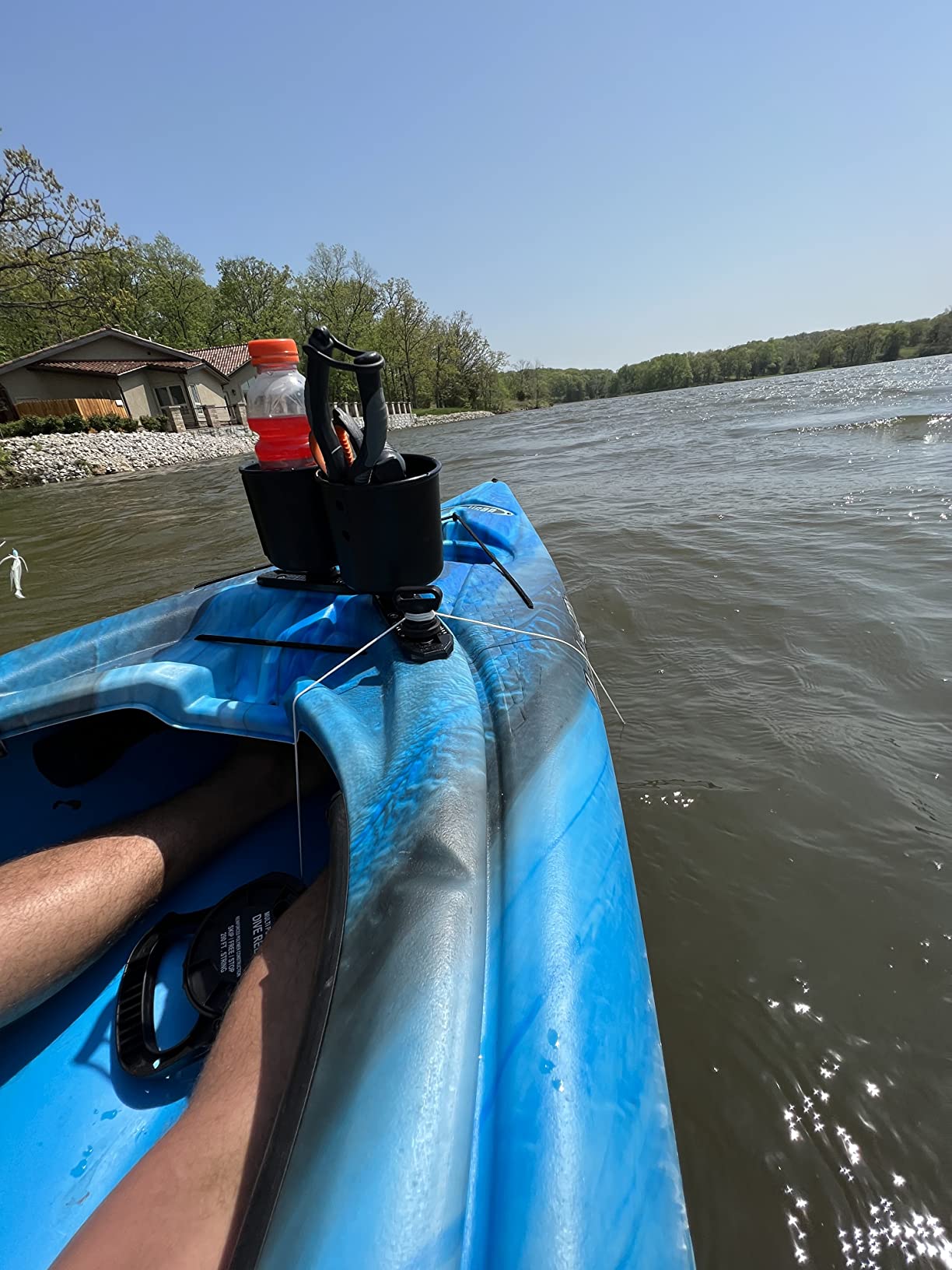 Kayak Anchor Kit - 3.5 lb, Green - Folding Grapnel Anchor with 25 ft Rope | Gradient Fitness boat anchor kit for paddle boards, SUPs, canoes, jet ski, and small boats, heavy duty for drift fishing. customer photo 1