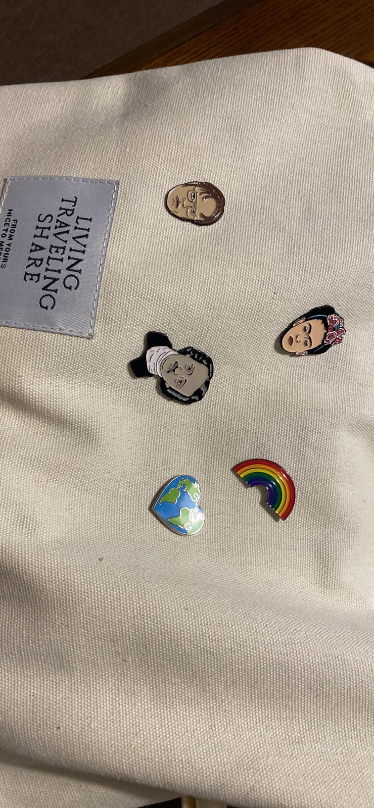 Pinsanity Earth Heart Enamel Lapel Pin customer photo 2
