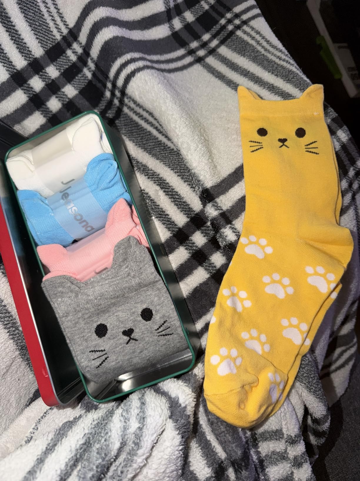 Jeasona Women's Cute Cat Animal Socks Gifts for Women Wife Mom | Cat Gifts for Cat Lovers customer photo 1