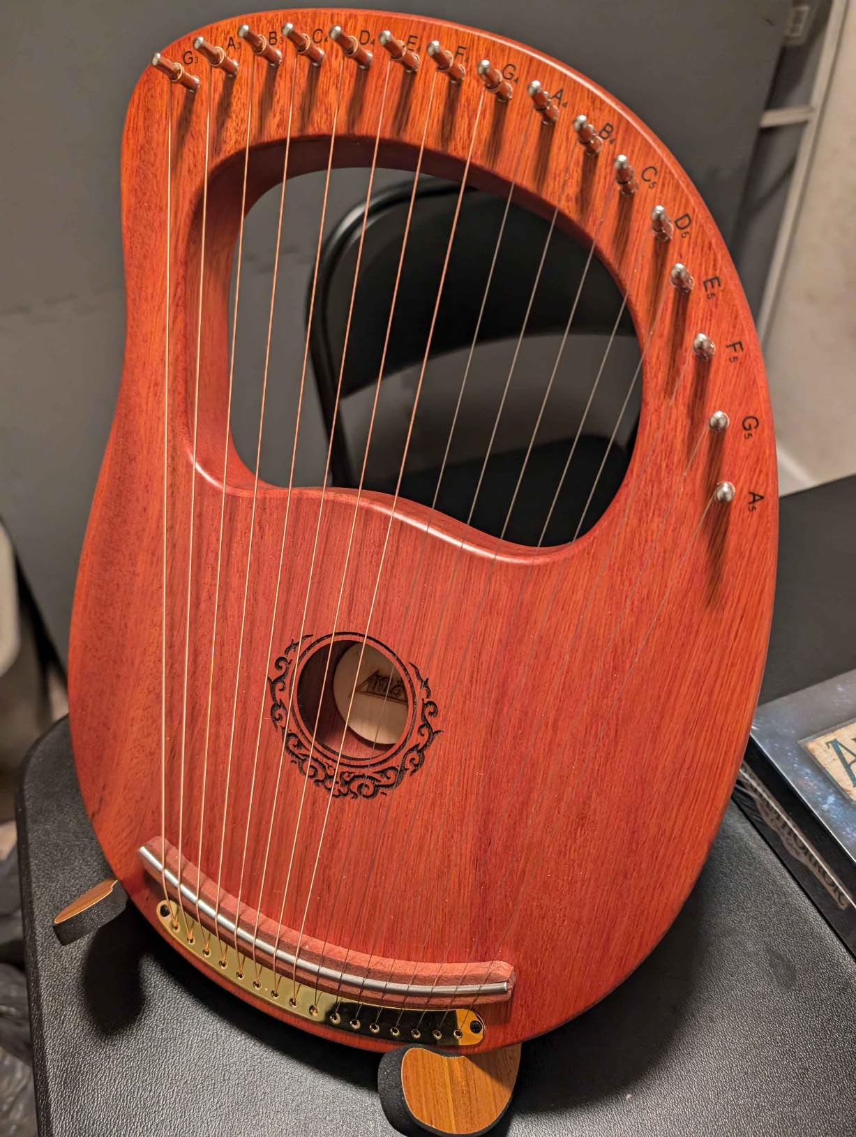 Ukulele Wood Folding Portable Stand for Mandolins and Violins customer photo 1