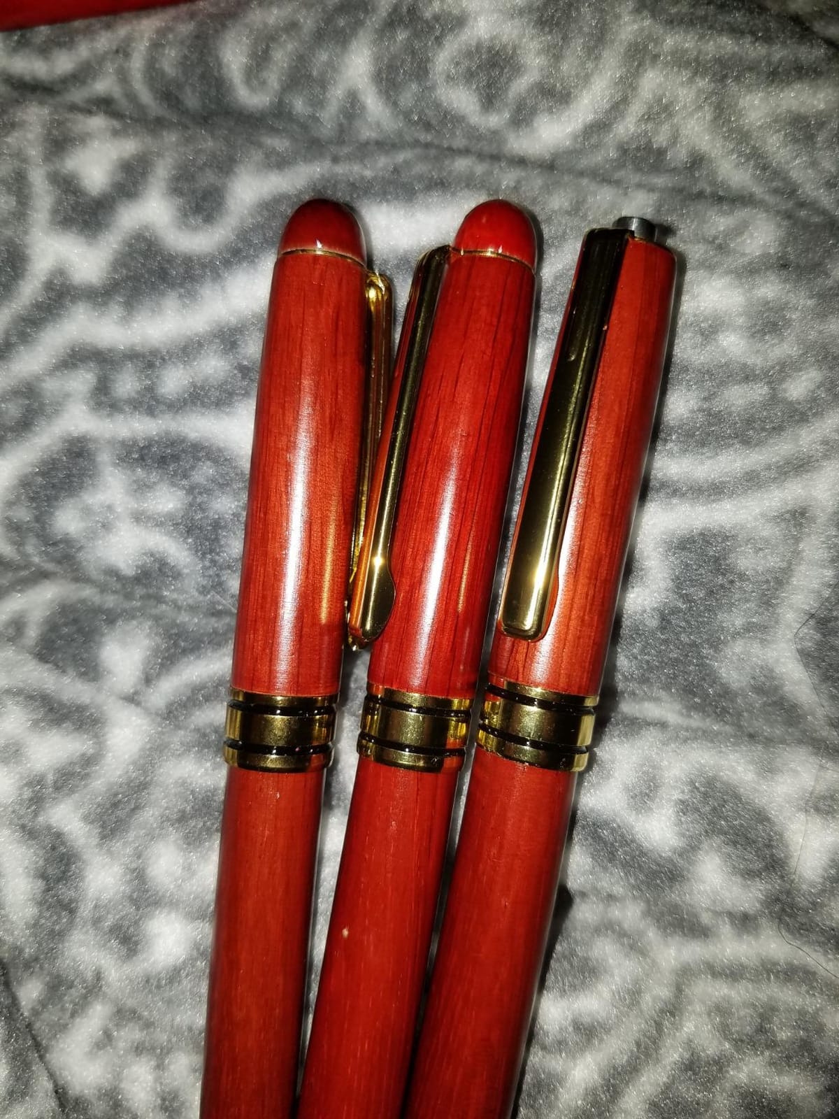 3 Pcs Wooden Pens Set with Gift Case/Best Writing Fountain Fancy Ballpoint Pen and Luxury Gel Pen with Ink Refills, Promotional Business Designer Pens | Wood Fountain Pen, Unique Ballpoint Pen and Writing Gel Pen with Ink Refills, Business Designer Pens for Lawyer Writers Gifts customer photo 1