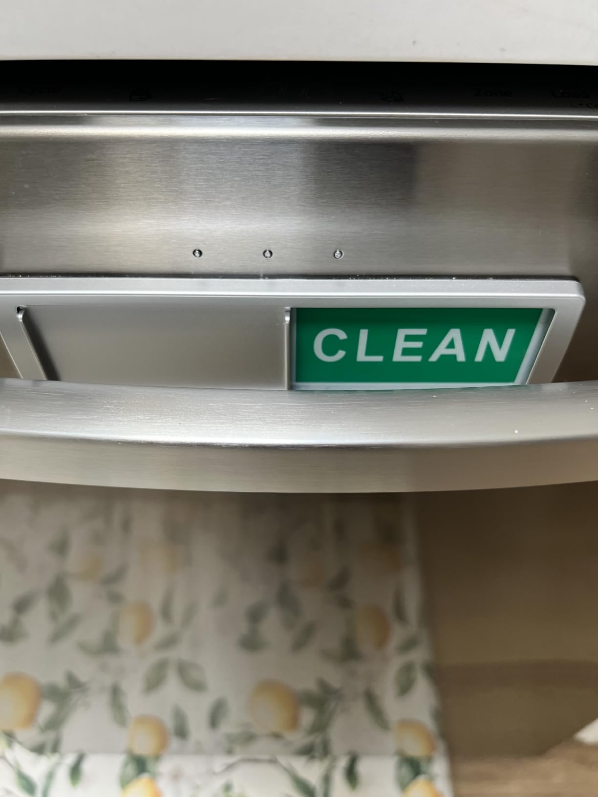 Cimkiz Dishwasher Magnet Clean Dirty Sign Shutter Only Changes When You Push It Non-Scratching Strong Magnet or Adhesive Options Indicator Tells Whether Dishes are Clean or Dirty customer photo 1