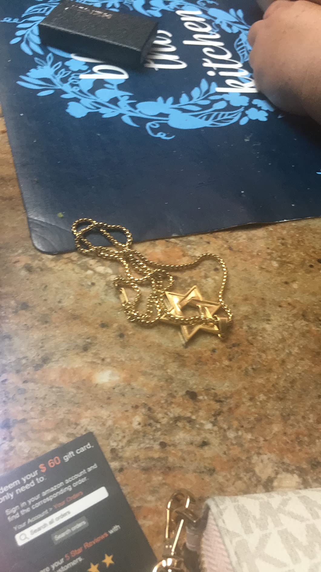Women Men Stainless Steel Israel Magen David Necklace Star of David Pendant customer photo 1
