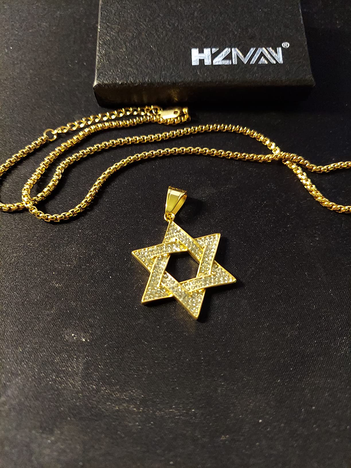 Women Men Stainless Steel Israel Magen David Necklace Star of David Pendant customer photo 2