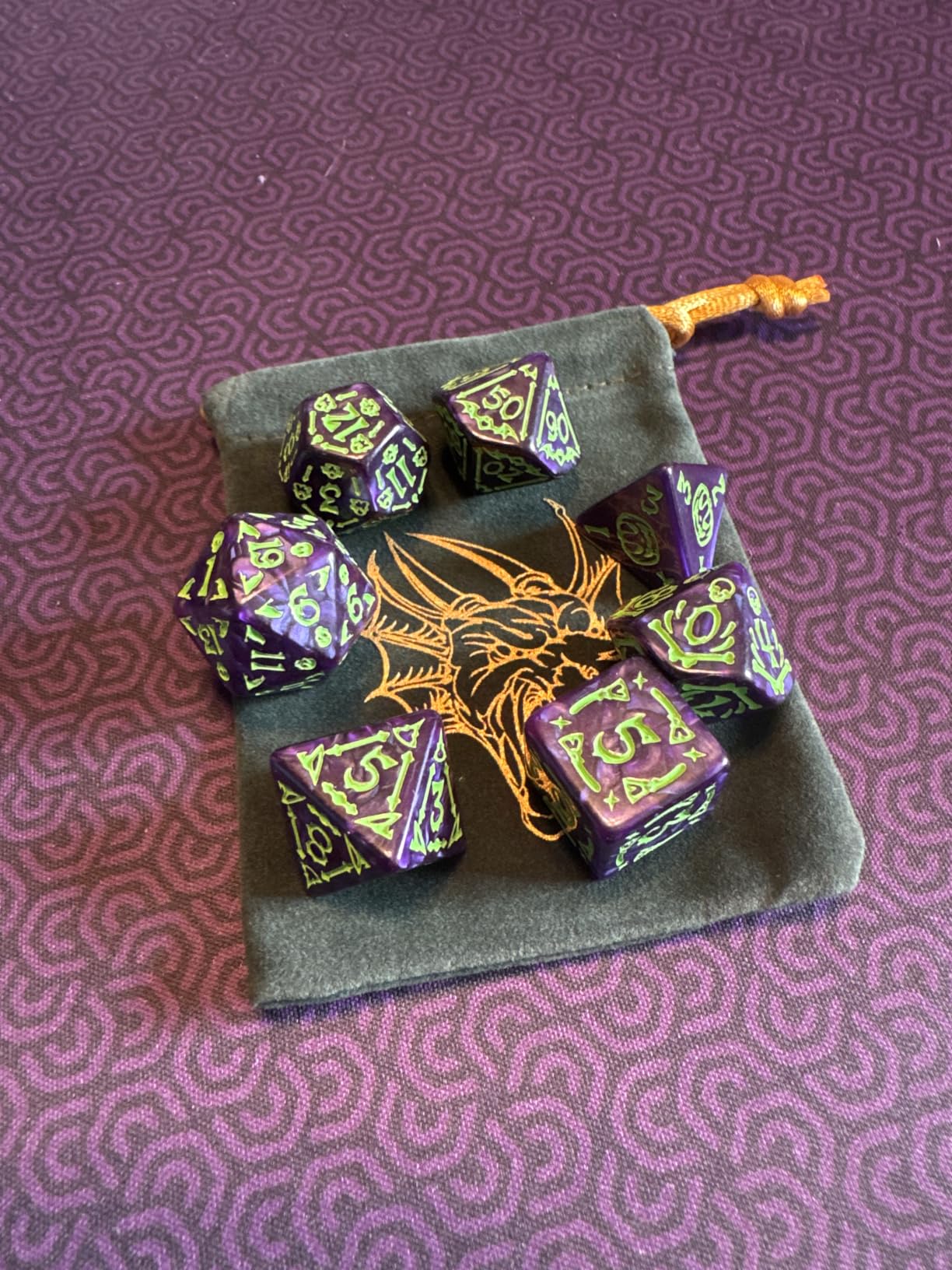 CiaraQ Polyhedral Dice Set - DND Role Playing Dice customer photo 1