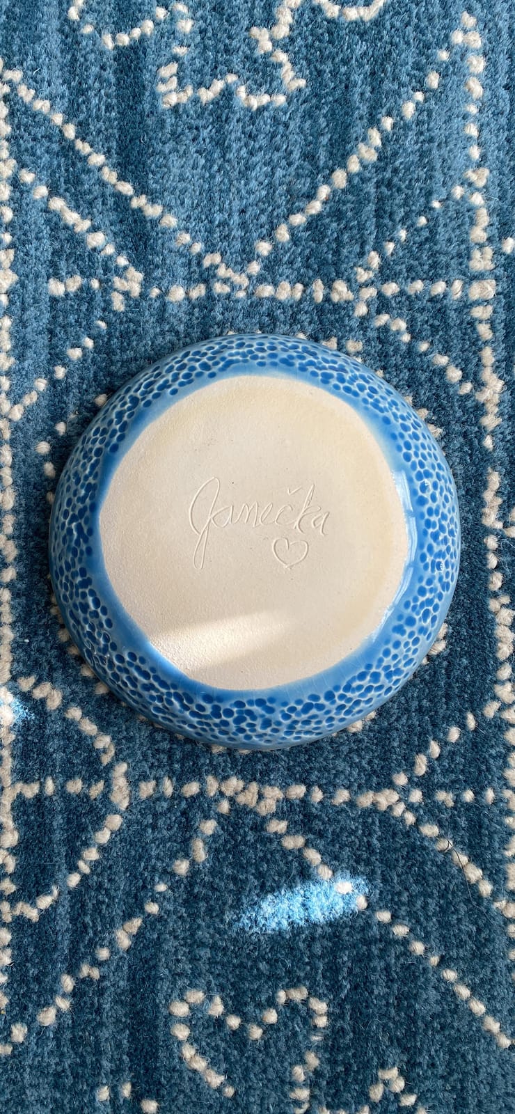 JANECKA Tree of Hearts Bowl, 8 Inches, Handmade in USA, Pottery 9th customer photo 2