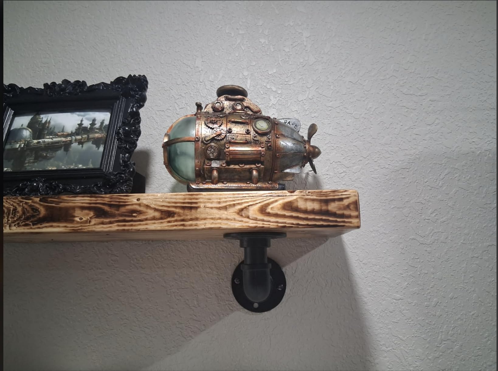 Pacific Giftware Steampunk Nautilus Explorer Submarine Collectible Sci Fi Fantasy Figurine with Color Changing LED Lights Battery Operated 7.75 Inches Long customer photo 1