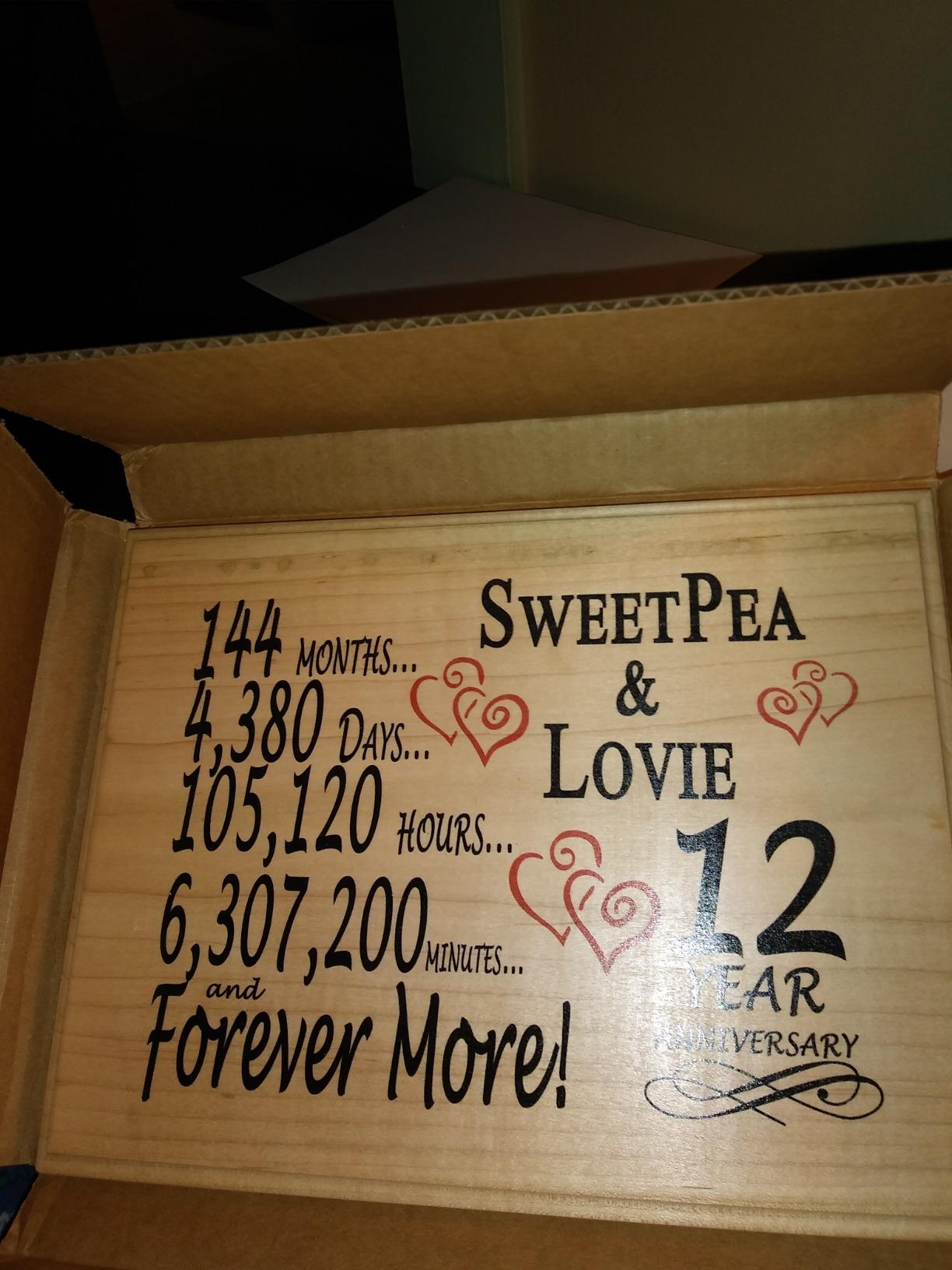 11th Anniversary Sign Gift Personalized 11 Year Wedding Anniversary Present for Wife Husband Couple - Solid Wood - Made in the USA customer photo 2