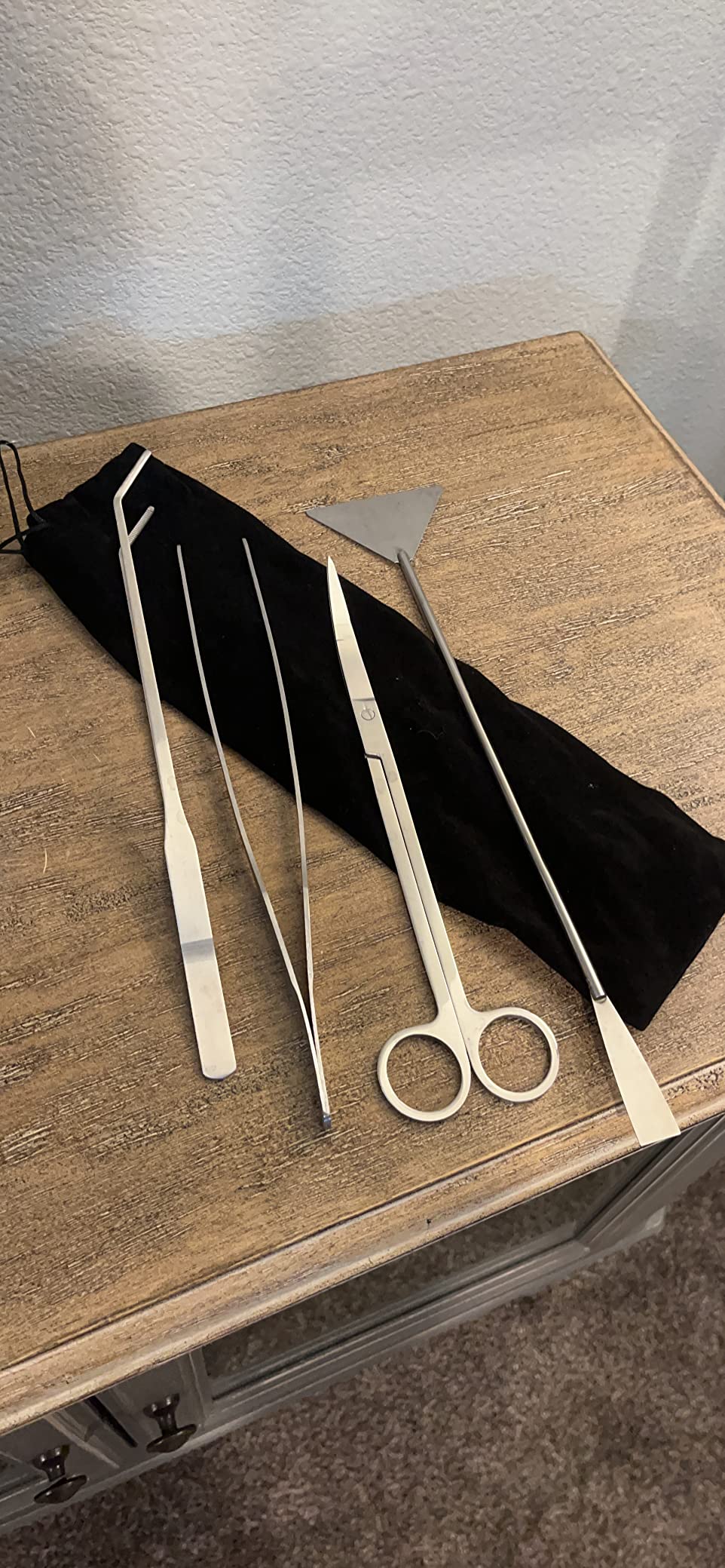 Aquarium Aquascaping Tool, Long Tweezers Scissors Spatula, 4 in 1 Stainless Steel Aquatic Plants Set for Fish Starter Kits, Aquariums Tank and Terrarium customer photo 1
