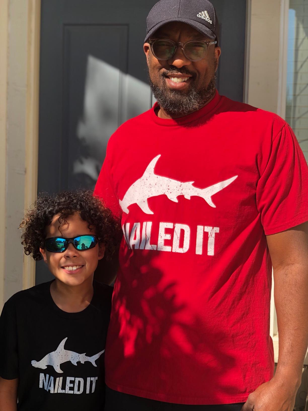 Nailed It Hammerhead Shark - Funny Shark T-Shirt customer photo 1