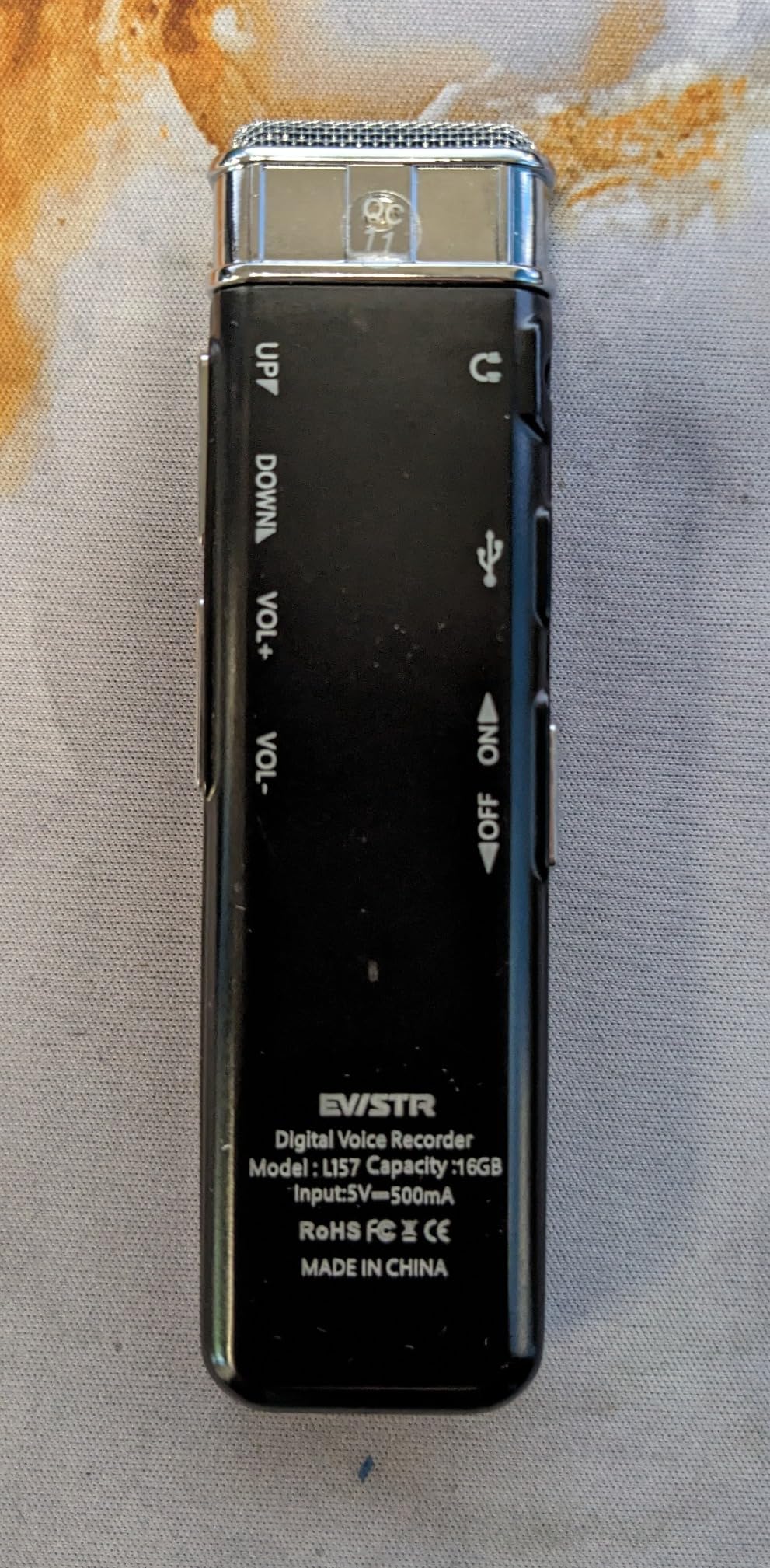 64GB Digital Voice Recorder with Playback: Voice Activated Recorders for Lectures Meetings Interviews - EVISTR Dictaphone Recording Device Tape Recorder Portable Mini, Audio Recorder with USB, MP3 customer photo 1