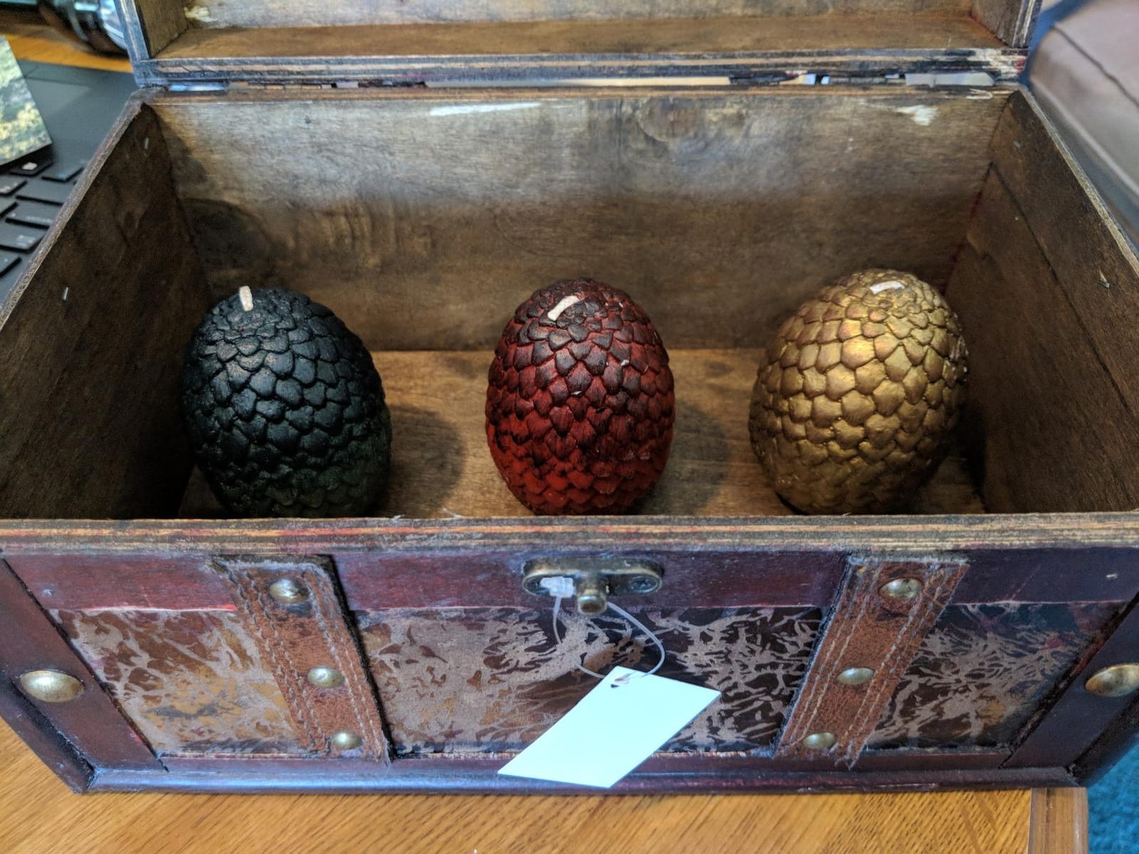 Game of Thrones Dragon Egg Replica Candles, Set of 3 - Officially Licensed Merchandise - Gift for GoT, House of The Dragon, Iron Flame, Romantasy Book Fans, Men, Women - Unscented, 2.5