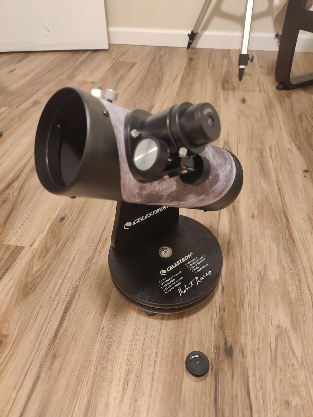 Celestron FirstScope Signature Series Moon Tabletop Dobsonian Telescope | Manual Tabletop Dobsonian Telescope with Moon Map Wrap, Great for Beginners, Compact & Portable, Includes Lunar eBook customer photo 1