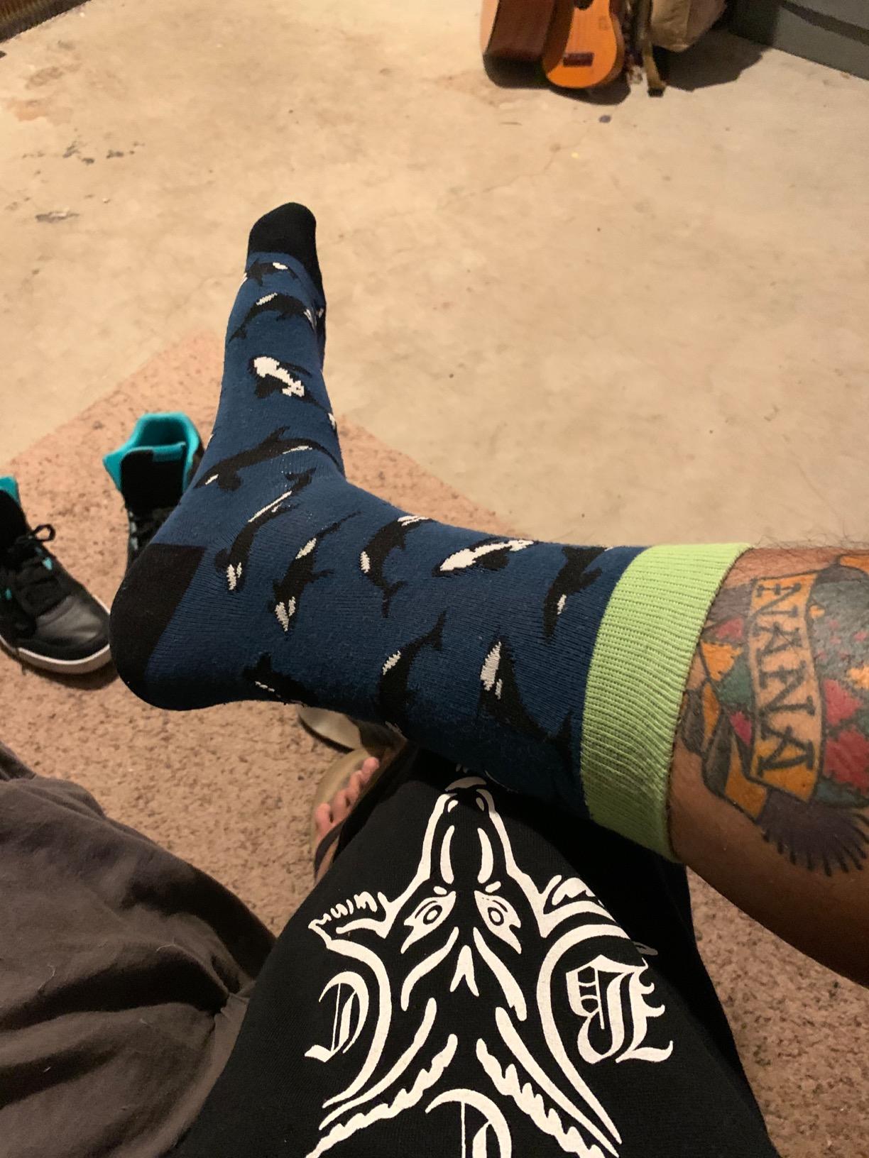 xiaomaizi Men's Funny and Colorful Patterned Dress Socks for Men Fun and Crazy Casual Crew Socks Size 7-13 customer photo 1