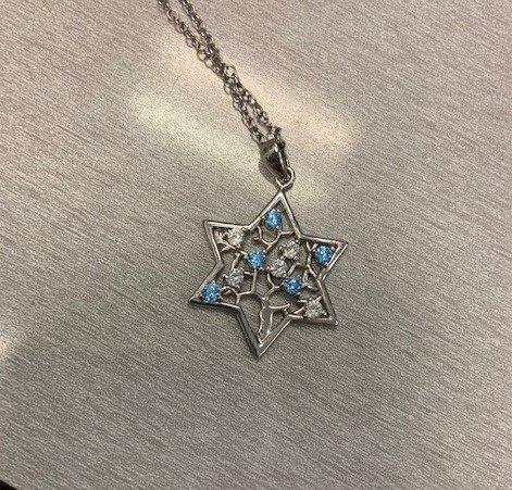 Sterling Silver Jewish Star Of David Tree Life Pendant Necklace For Women customer photo 1