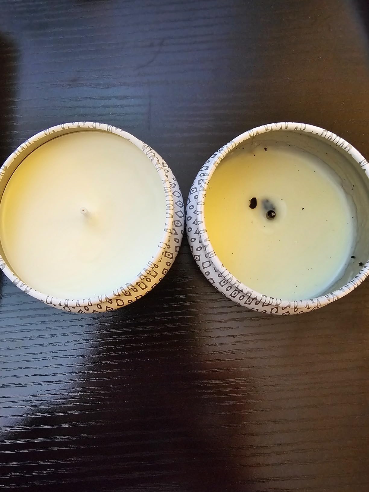 Capri Blue Volcano Scented Mini Tin Jar Candle - Luxury Candles for Home Scented with Tropical Fruit & Sugared Citrus - Soy Candle Wax Blend (Blue, 3 oz) customer photo 1