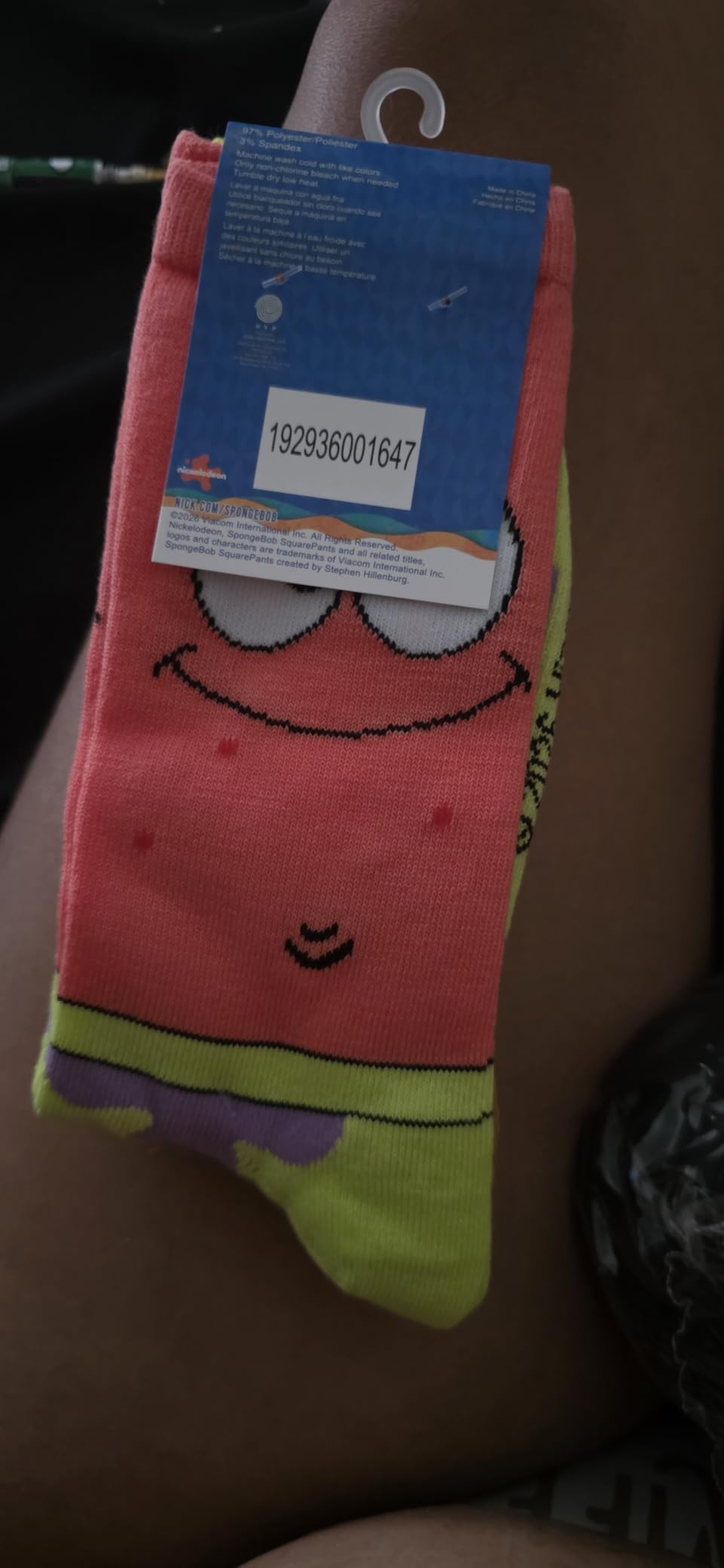 Hyp Spongebob Squarepants and Patrick Adult Men's 2 Pair Pack Crew Socks customer photo 1