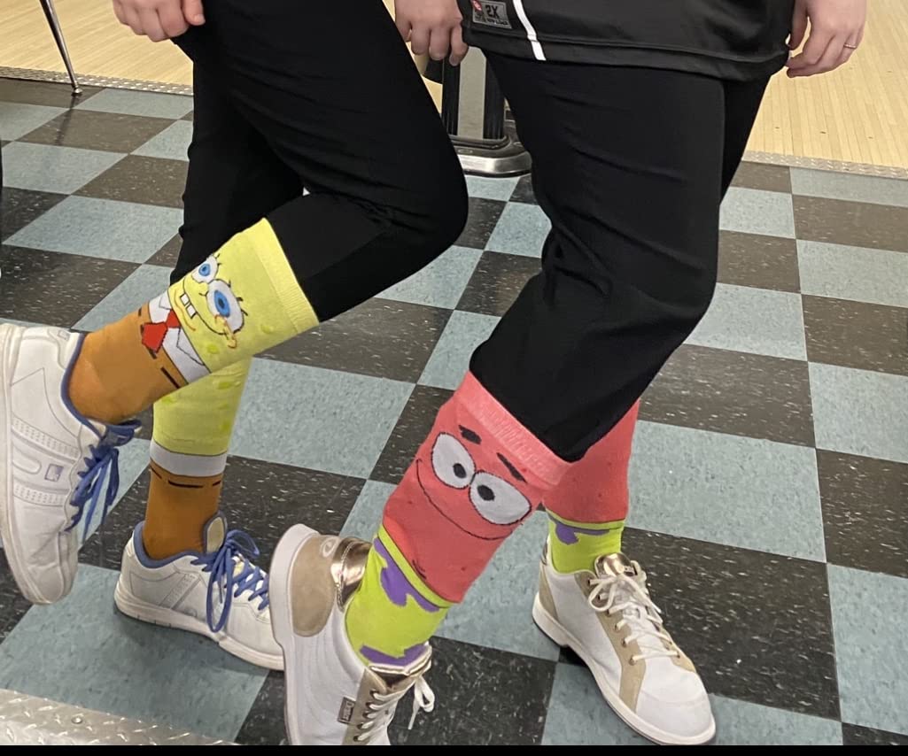 Hyp Spongebob Squarepants and Patrick Adult Men's 2 Pair Pack Crew Socks customer photo 2
