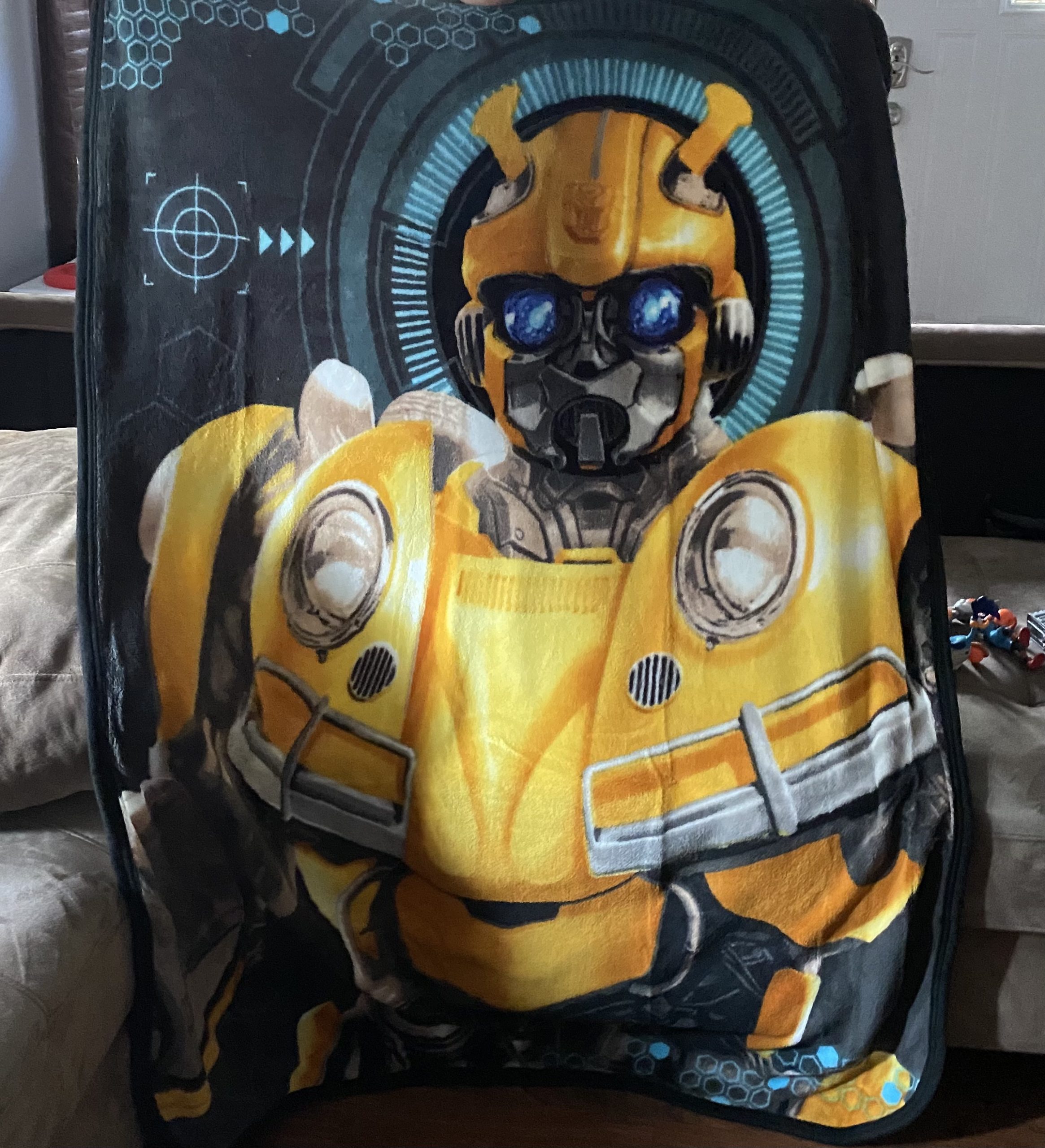 Northwest Transformers Micro Raschel Throw Blanket, Ultra Soft Throw, 46 x 60 Inches, Be Alert customer photo 1