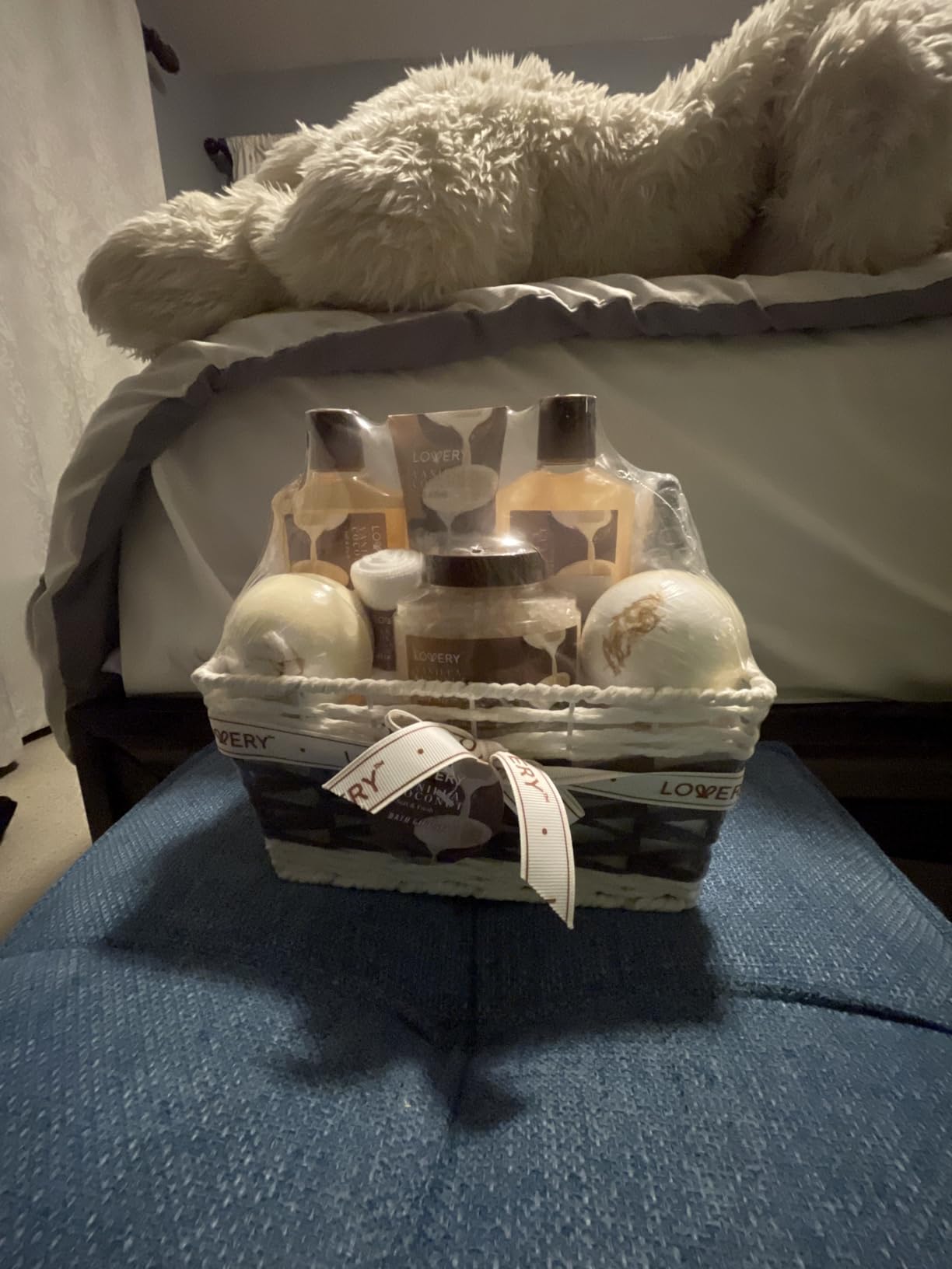 Gifts For Women Gift Basket - 9 Piece Vanilla Coconut Home Spa Set with Bath Bombs and Coconut Oil customer photo 1