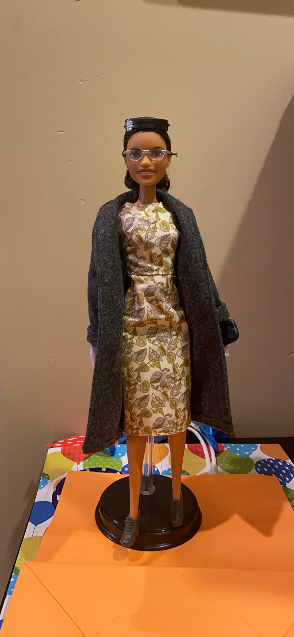 Barbie Inspiring Women Series Rosa Parks Collectible Doll, Wearing Fashion and Accessories, with Doll Stand and Certificate of Authenticity customer photo 2