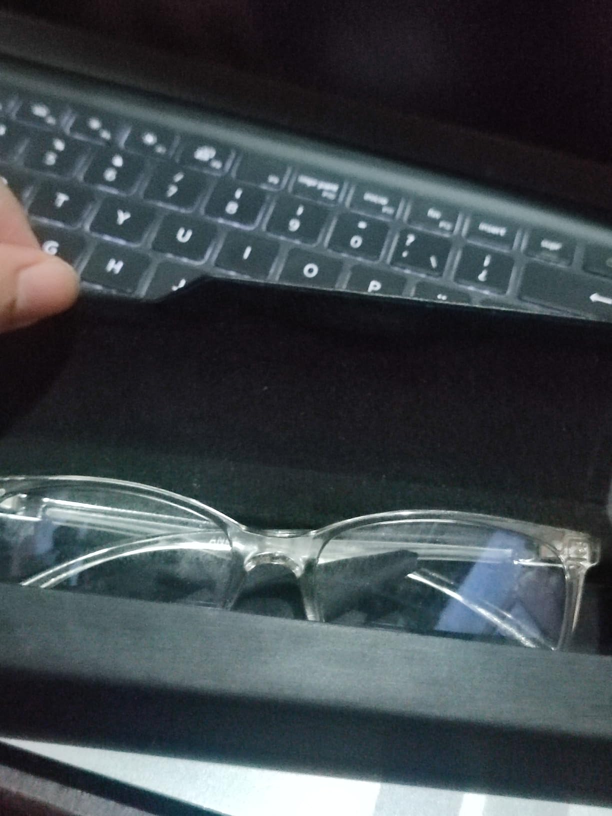 ANRRI Blue Light Blocking Glasses, Anti Eyestrain Lens Lightweight Frame Eyeglasses, Black, Men/Women customer photo 1