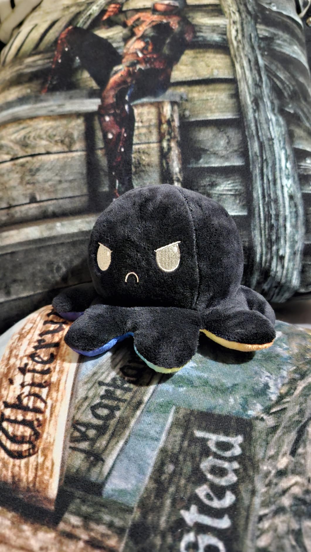 TeeTurtle Reversible Octopus Plushie 4-Inch Pink + Aqua Two-Sided Flip Plush Toy with Embroidered Details - Cute Mini Collectible Plush for Kids, Teens, and Adults customer photo 1