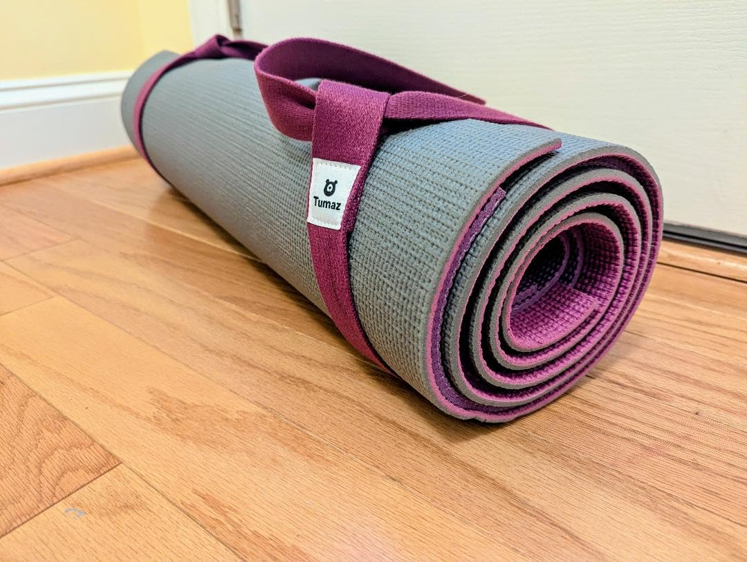 Yoga Mat Strap Adjustable Carrier for All Yoga Mats - Extra Thick Cotton Blend, Soft Woven Texture, Comfortable Shoulder Carry customer photo 1
