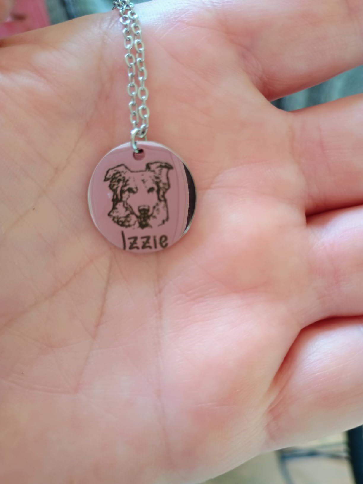 Dog Necklace for Women, Personalized Pet Necklace, Dog Mom Gifts for Women customer photo 1