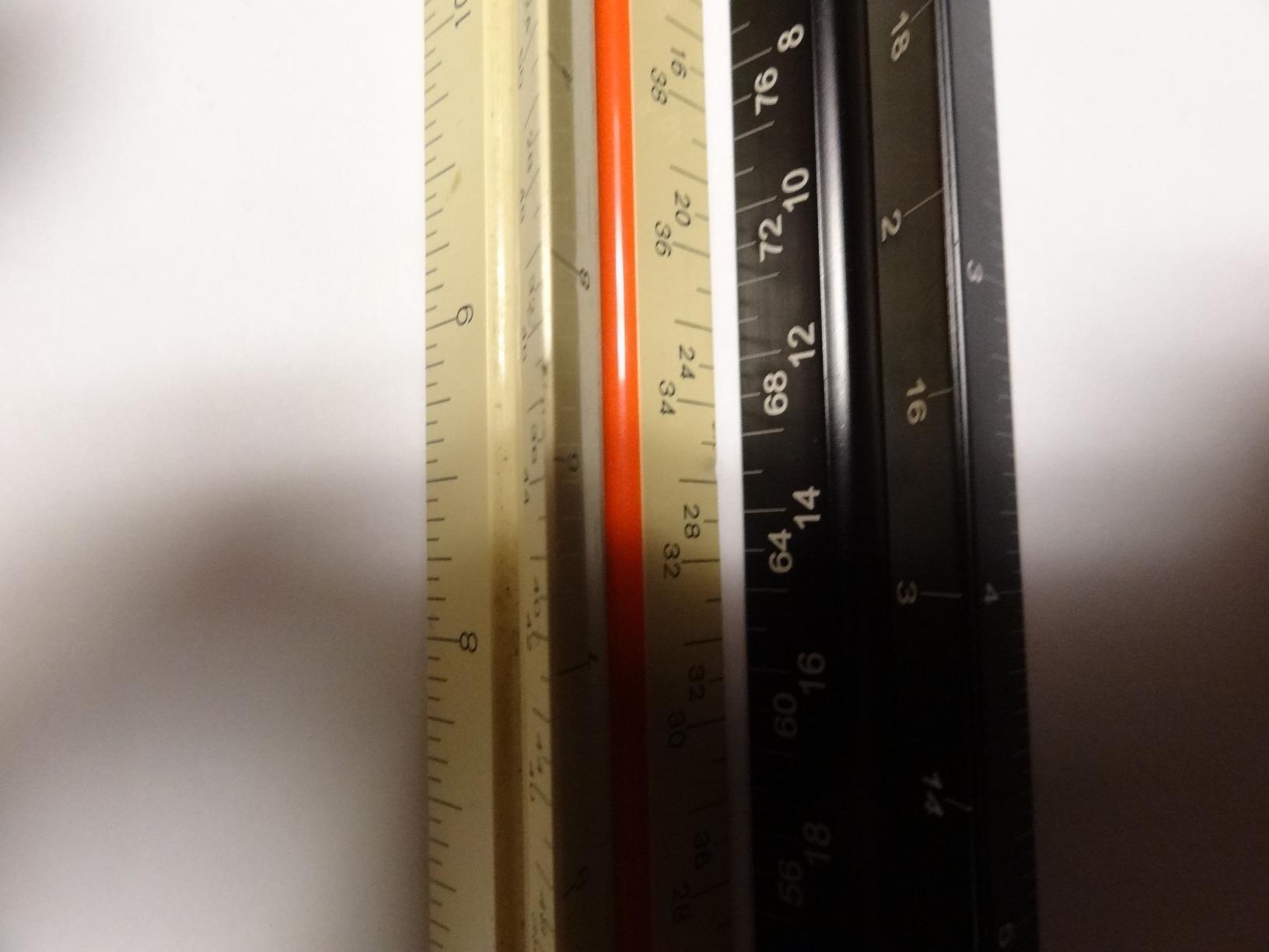 Architectural Scale Ruler and Engineering Scale Ruler Set, 12-Inch, 3-Piece with Stainless Steel Ruler customer photo 1