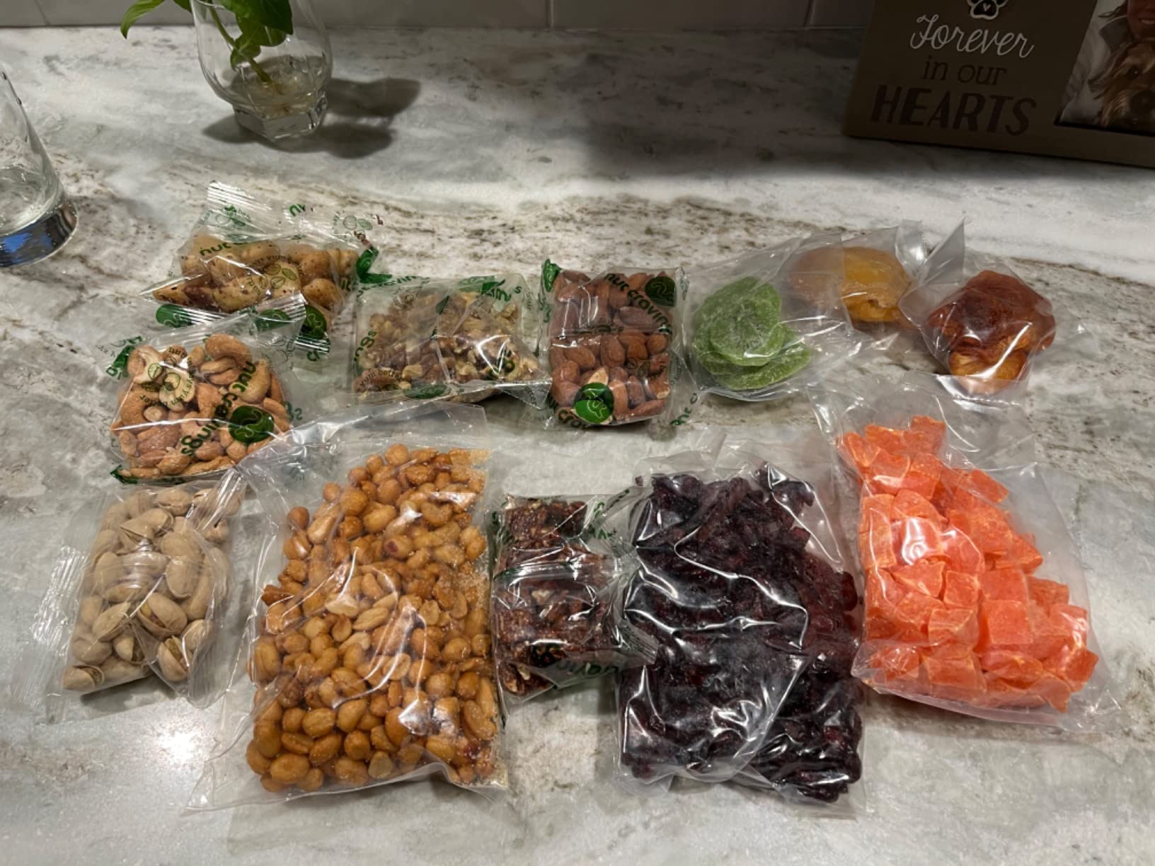 NUT CRAVINGS Dried Fruit & Mixed Nuts Gift Tower, Black, 12 Assortments | Black gift tower featuring dried fruit and mixed nuts with 12 assortments, kosher and perfect for holidays or business gifts. customer photo 1