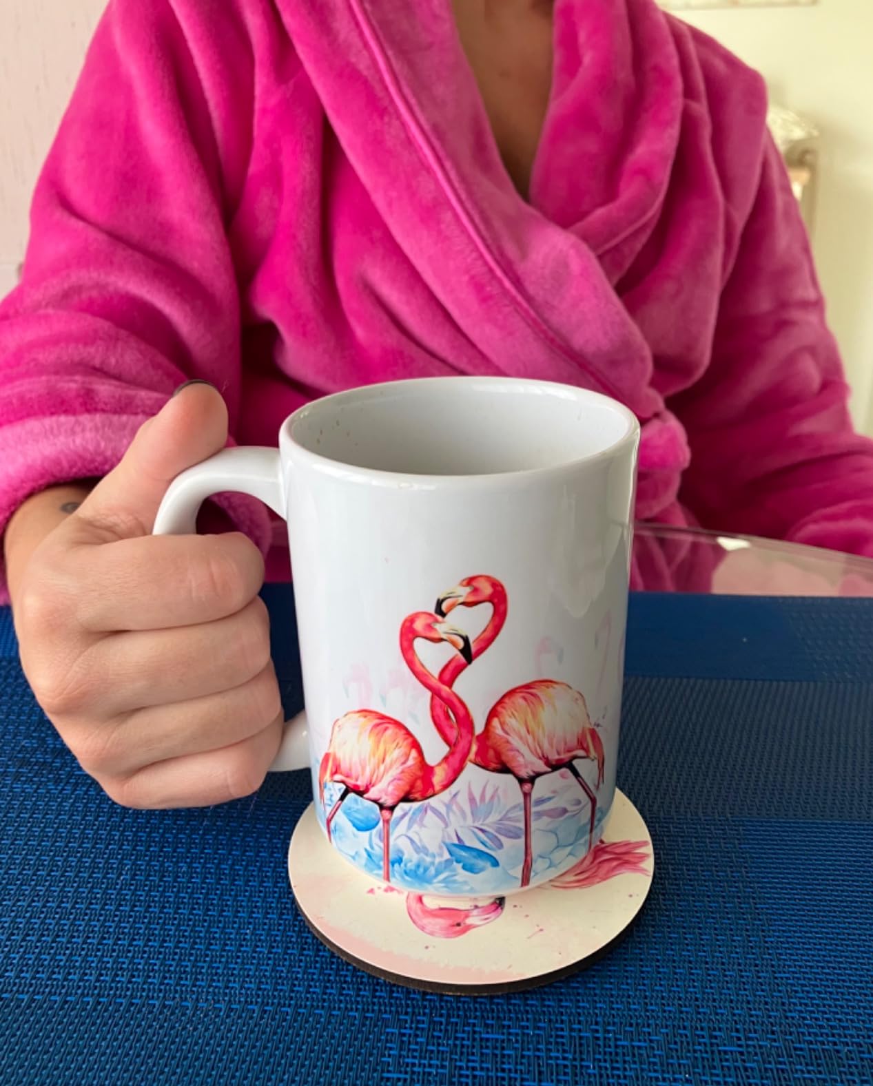Sweet Gisele Peacock Mug | Cute Animal Ceramic Travel Mugs | Coffee Lovers Cup | Peacocks Design | Great Novelty Gift | Decorative Home Kitchen Drinkwear | Multi Color | 11 Fl. Oz customer photo 2