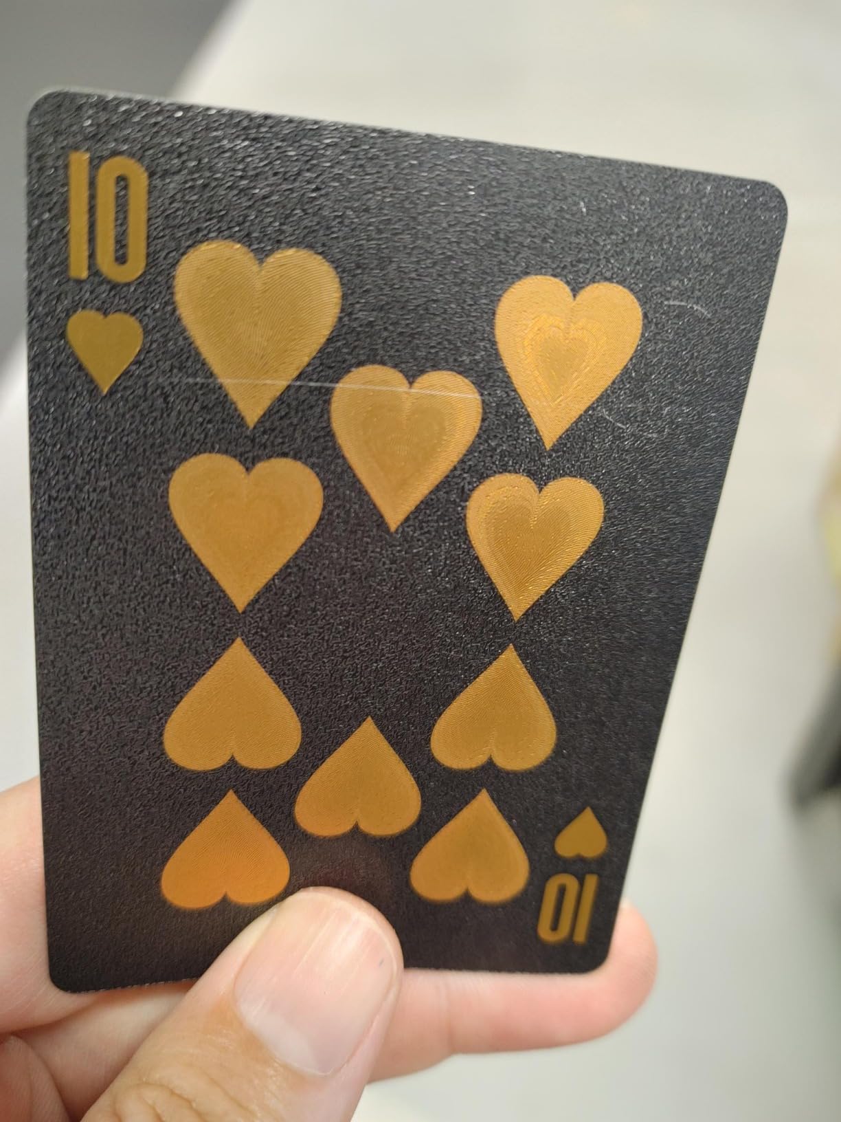 BIERDORF Diamond Waterproof Black Playing Cards, Poker Cards, HD, Deck of Cards (Black) customer photo 1