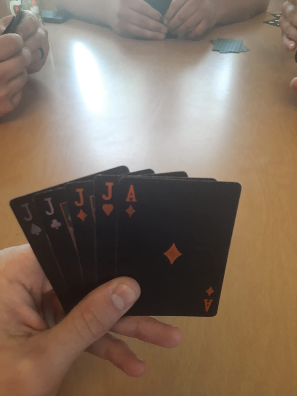 BIERDORF Diamond Waterproof Black Playing Cards, Poker Cards, HD, Deck of Cards (Black) customer photo 2