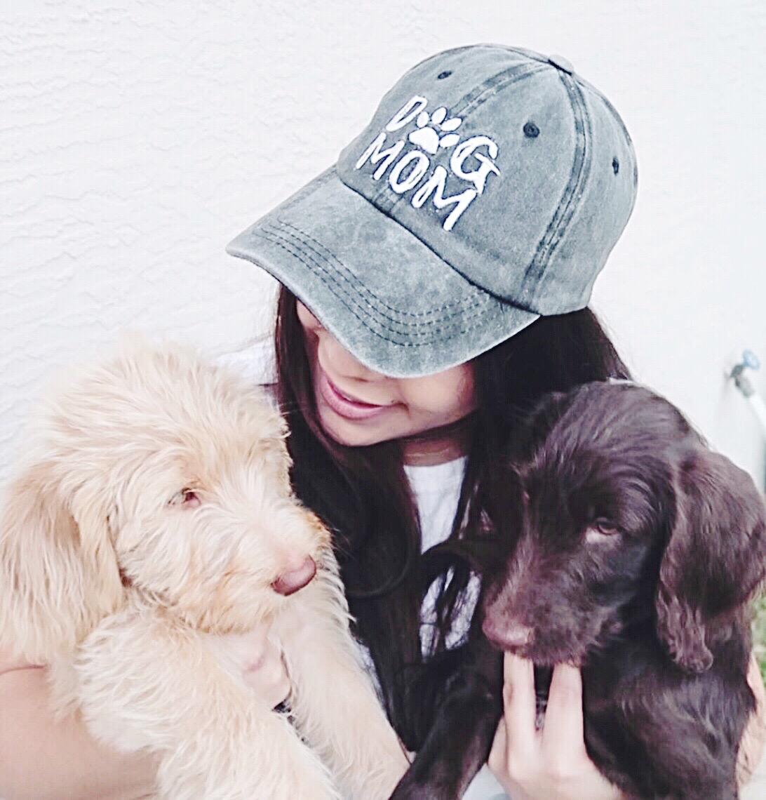 Waldeal Women's Embroidered Dog Mom Hat Adjustable Denim Baseball Cap customer photo 2