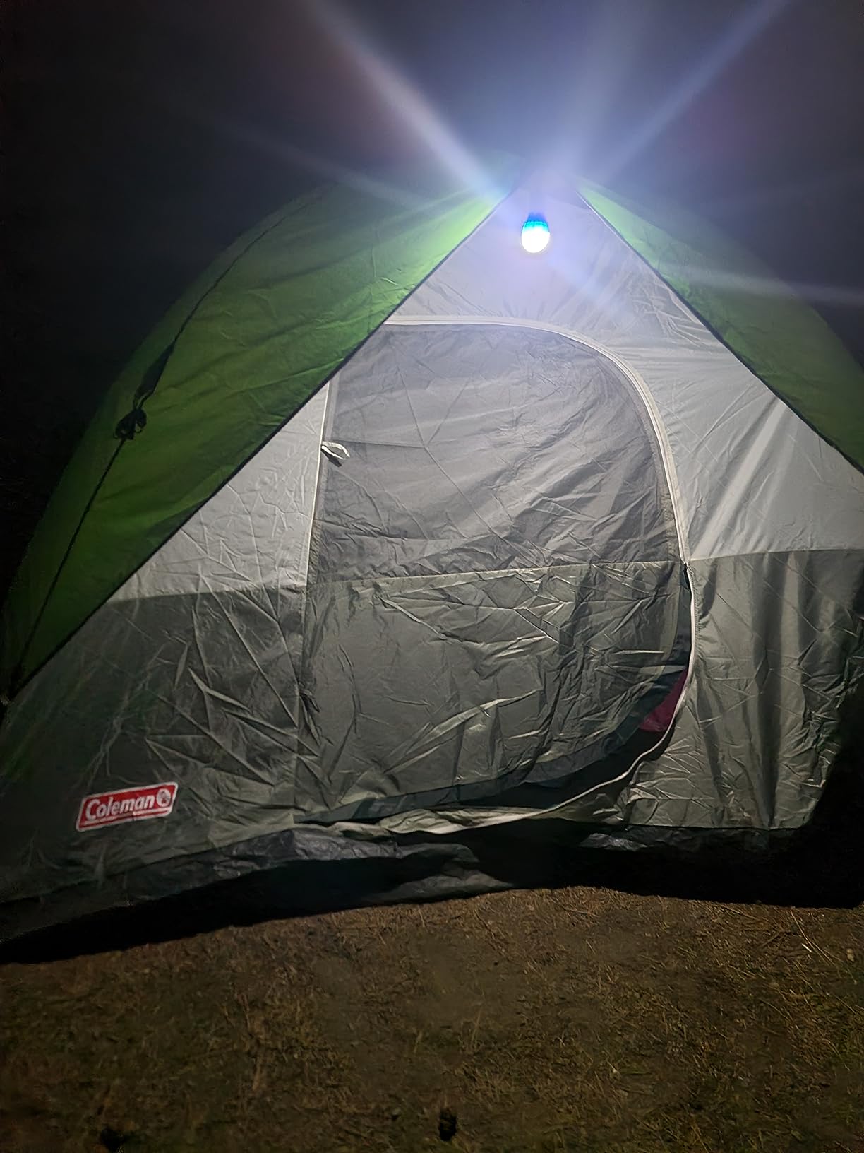 FLY2SKY Tent Lamp Portable LED Tent Lights 4 Packs Hook Hurricane Emergency Lights LED Camping Light Bulb Camping Tent Lantern Bulb Camping Equipment for Camping Hiking Backpacking Fishing Outage customer photo 2