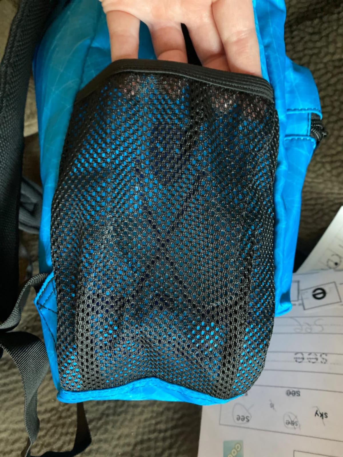 Cute Watercolor Hedgehogs Blue Fantasy Backpack School Bag Travel Daypack customer photo 2