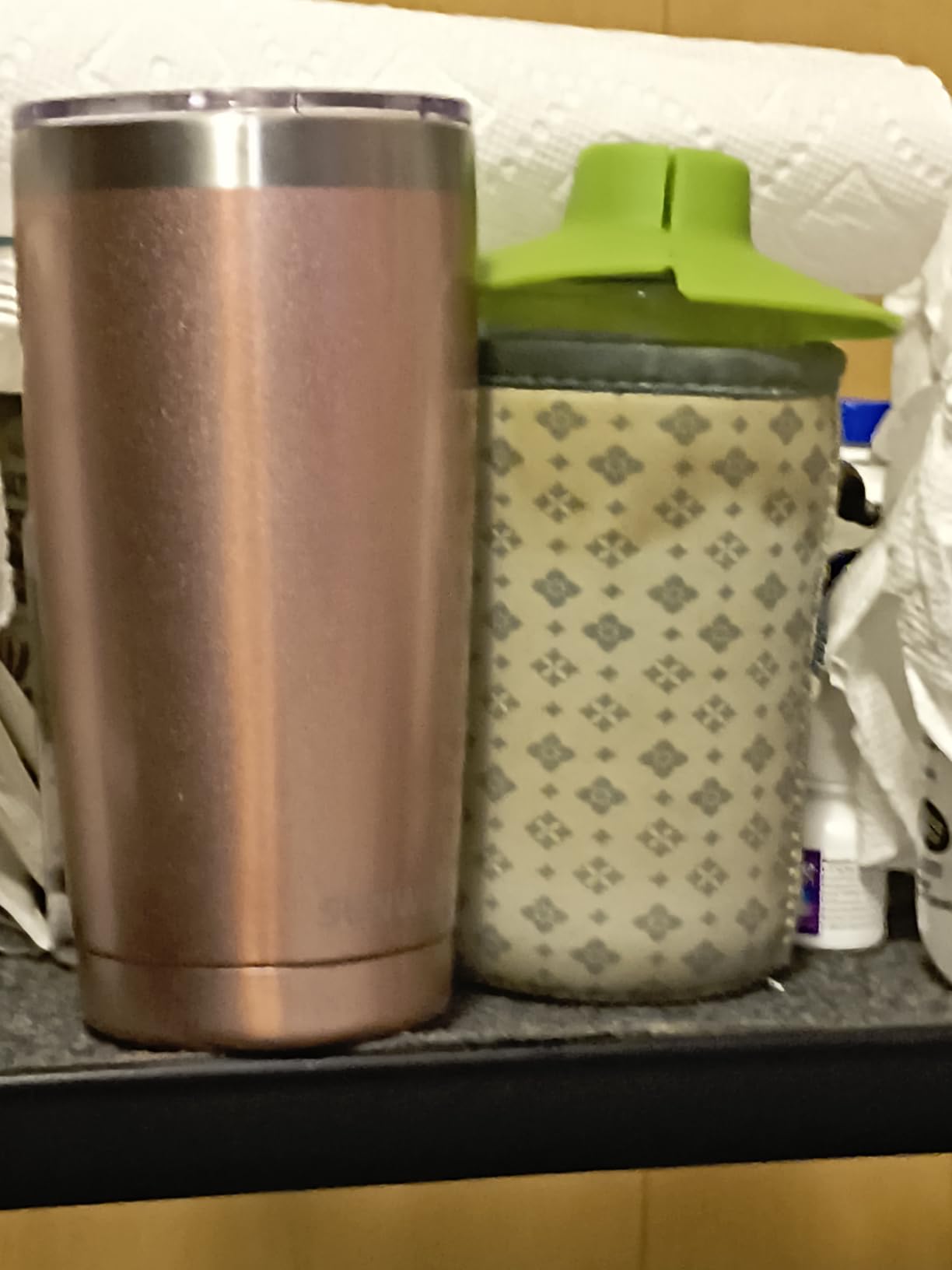 SUNWILL Travel Coffee Tumbler 20 oz, Insulated Mug with Lid, Stainless Steel Cup for Outdoor, Powder Coated Navy customer photo 2