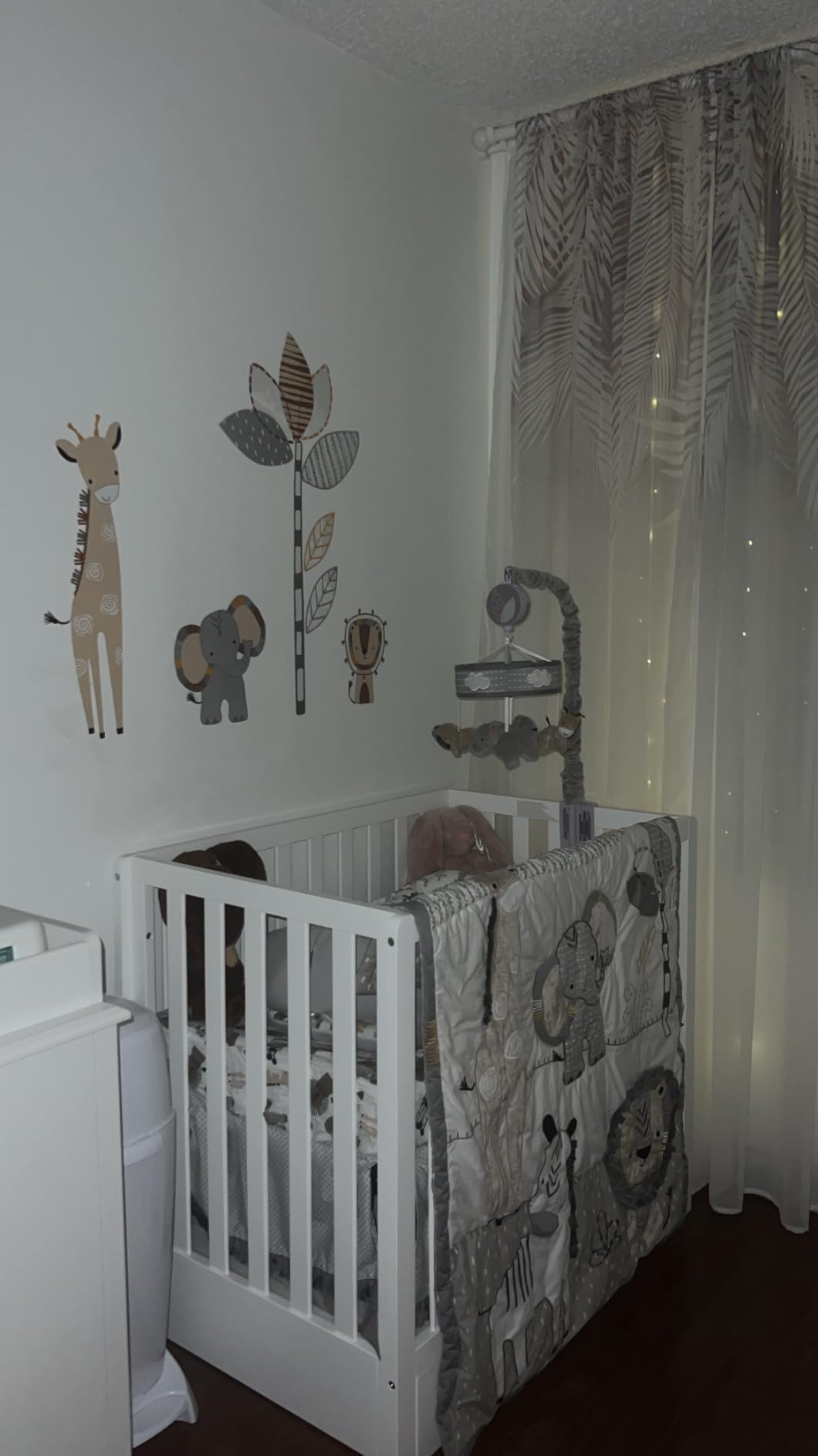 Lambs & Ivy Jungle Safari Gray/Tan/White Nursery 6-Piece Baby Crib Bedding Set customer photo 1
