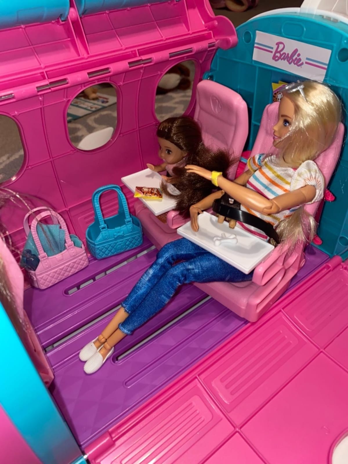 Barbie Dreamplane Airplane Toys Playset and Accessories | 15+ Accessories Including Puppy, Snack Cart, Reclining Seats and More (Amazon Exclusive) customer photo 2