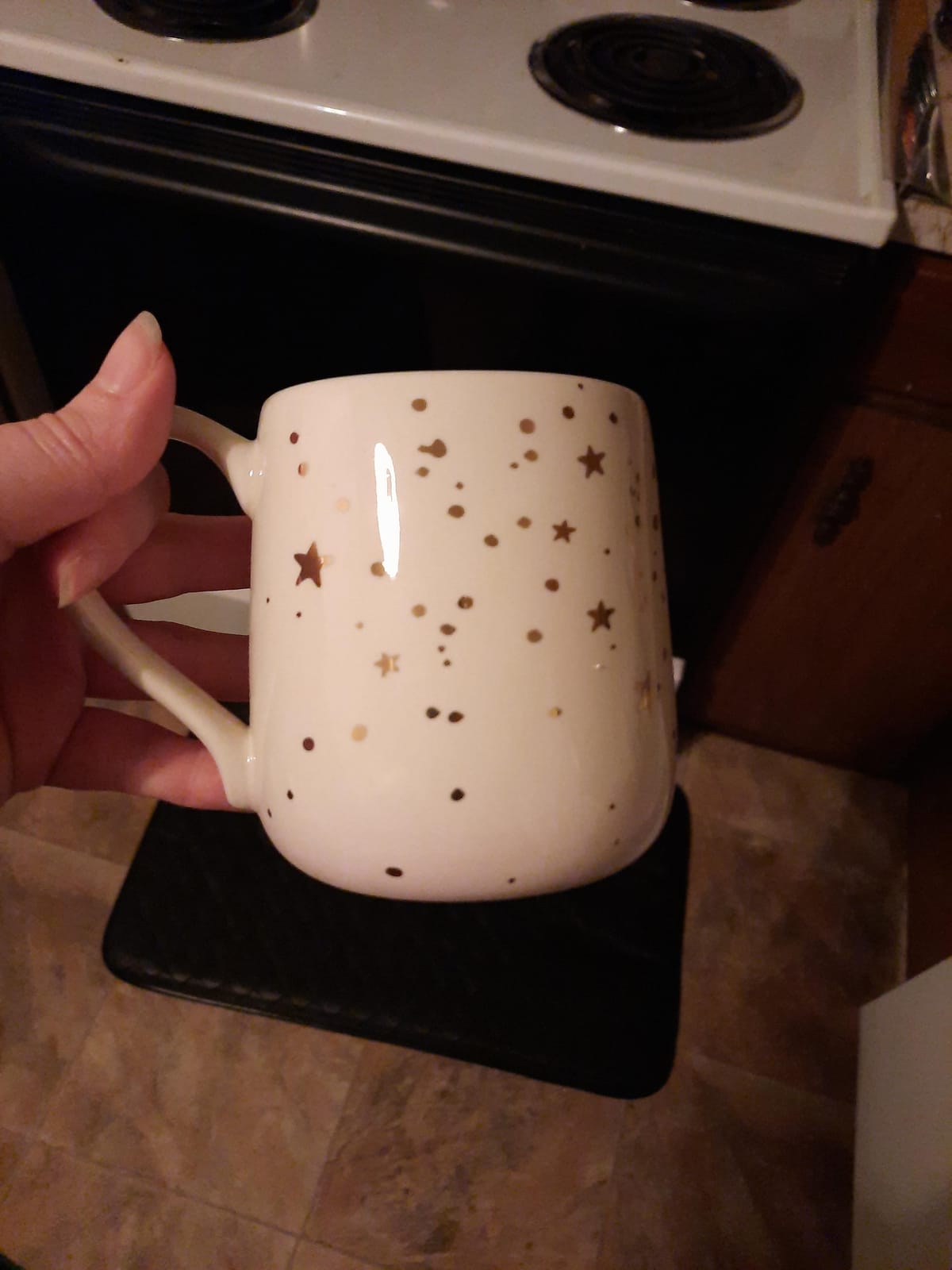 Enesco 6004108 Our Name is Mud Gold Stars Unicorn Dream Sculpted Coffee Mug, 16 Ounce, Multicolor customer photo 2