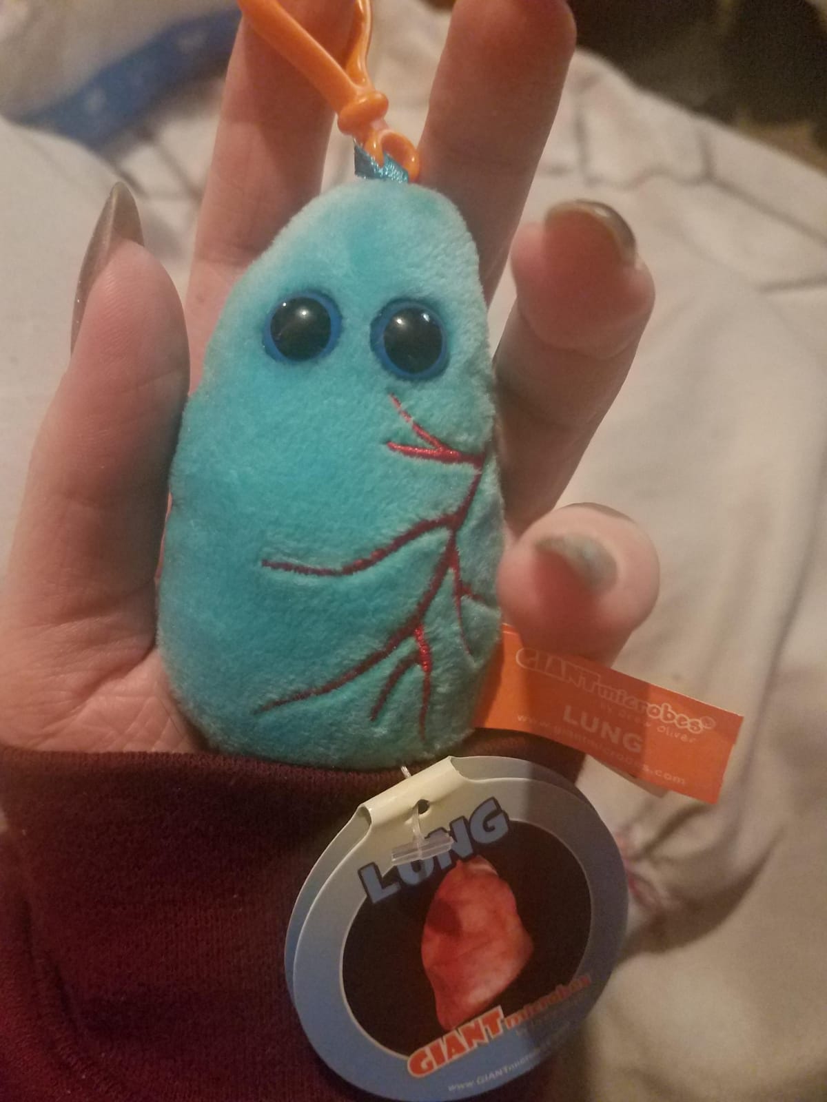 GIANTmicrobes Lung Plush Keychain, Respiratory Therapist Gifts, Pulmonologist Gifts, Respiratory Therapy Gifts customer photo 1