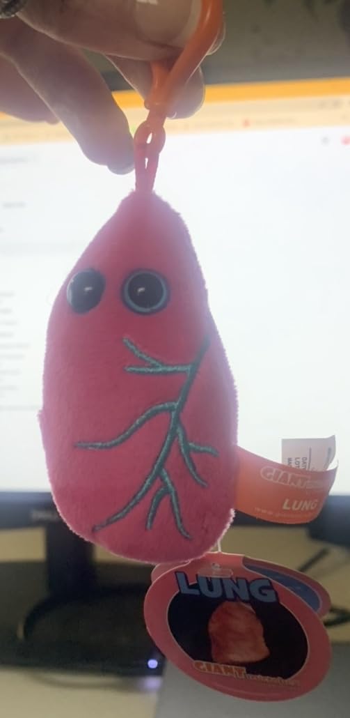 GIANTmicrobes Lung Plush Keychain, Respiratory Therapist Gifts, Pulmonologist Gifts, Respiratory Therapy Gifts customer photo 2